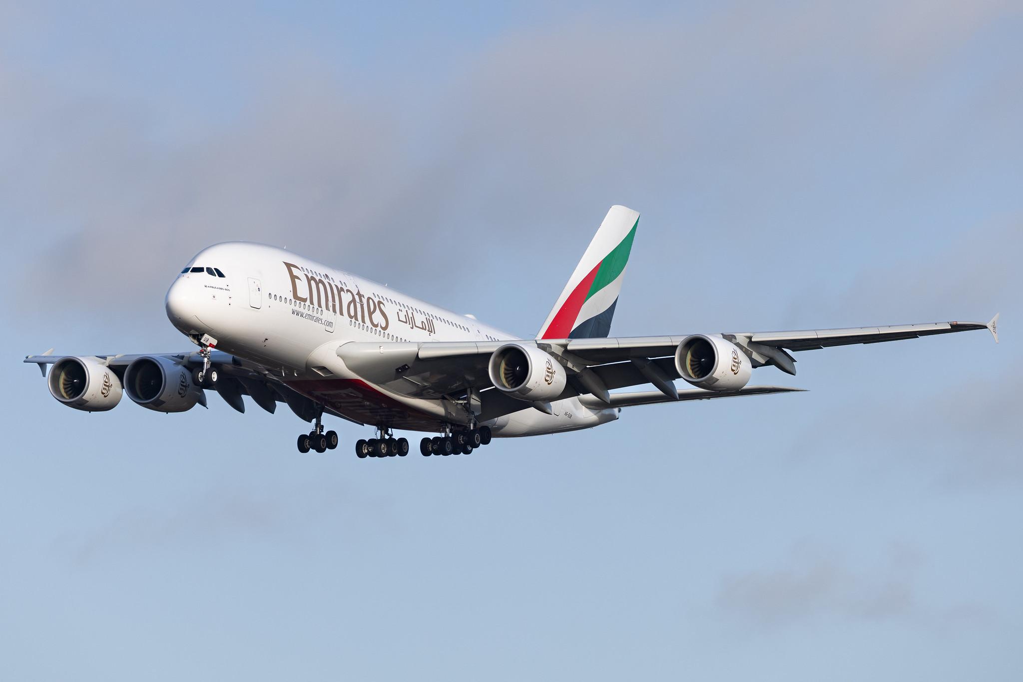Hamburg Airport: Emirates (EK / UAE) |  Airbus A380-861 A388 | A6-EUB | MSN 213