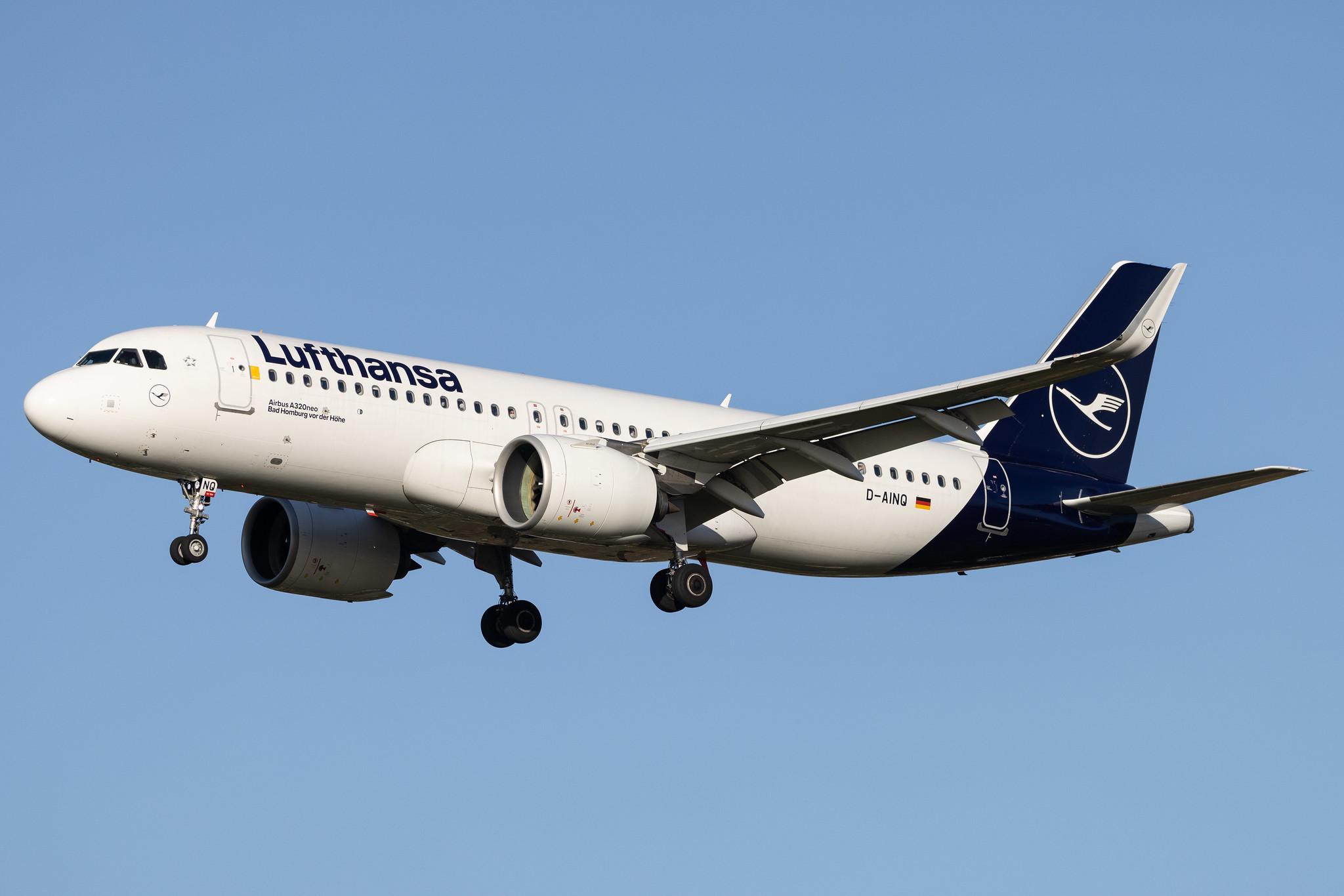 Hamburg Airport: Lufthansa (LH / DLH) |  Airbus A320-271N A20N | D-AINQ | MSN 8870