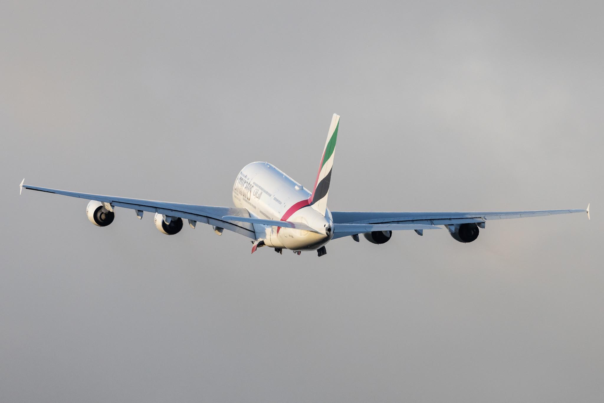 Hamburg Airport: Emirates (EK / UAE) |  Airbus A380-861 A388 | A6-EUB | MSN 213