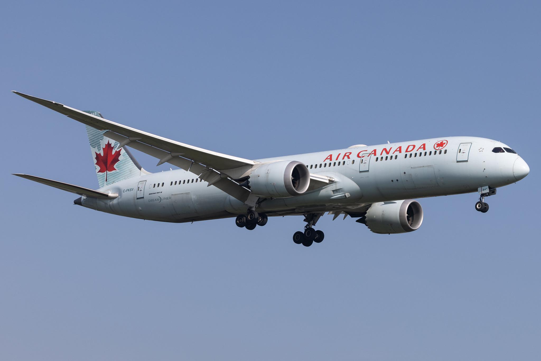 London Heathrow: Air Canada (AC / ACA) |  Boeing 787-9 Dreamliner B789 | C-FKSV | MSN 37170