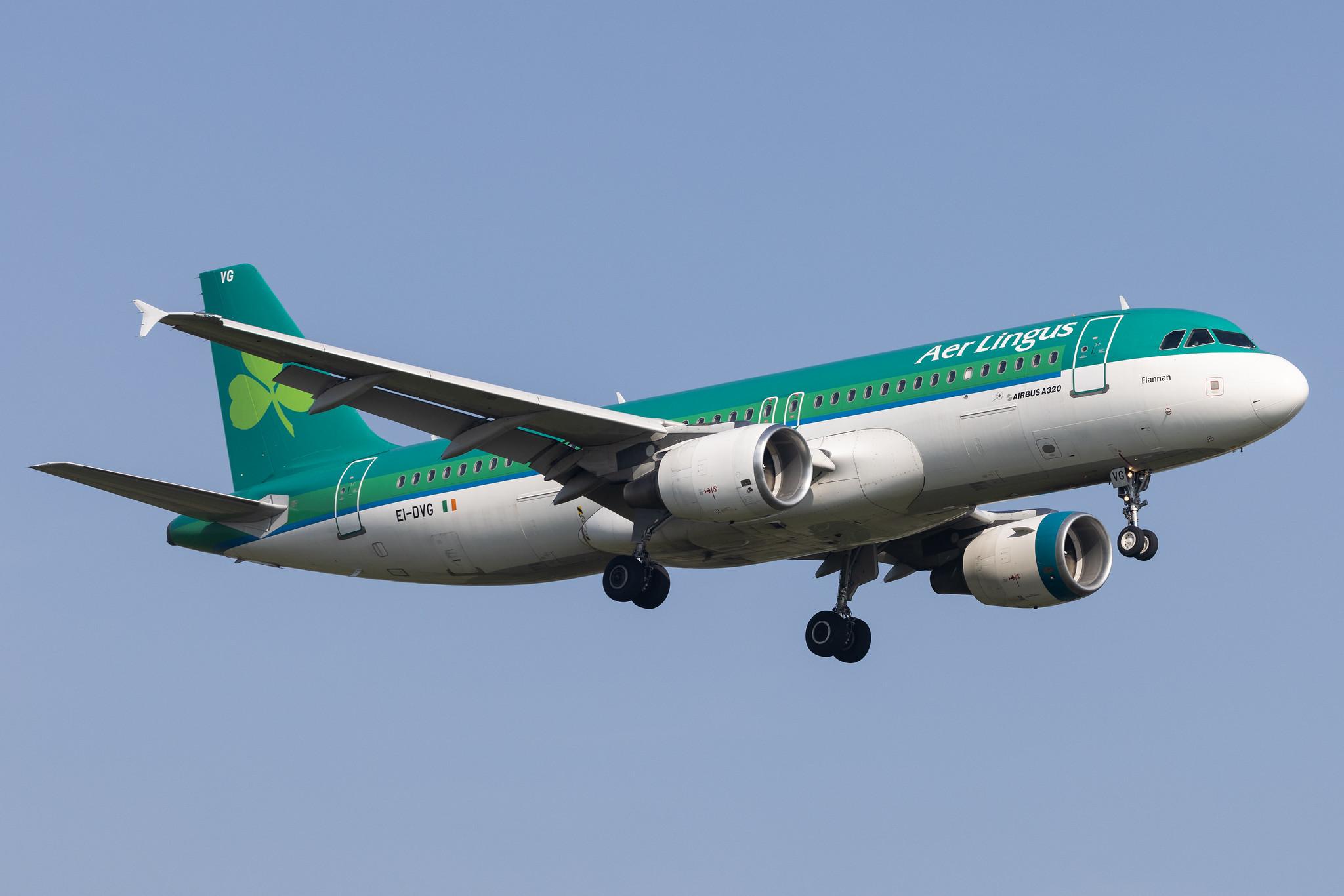 London Heathrow: Aer Lingus (EI / EIN) |  Airbus A320-214 A320 | EI-DVG | MSN 3318