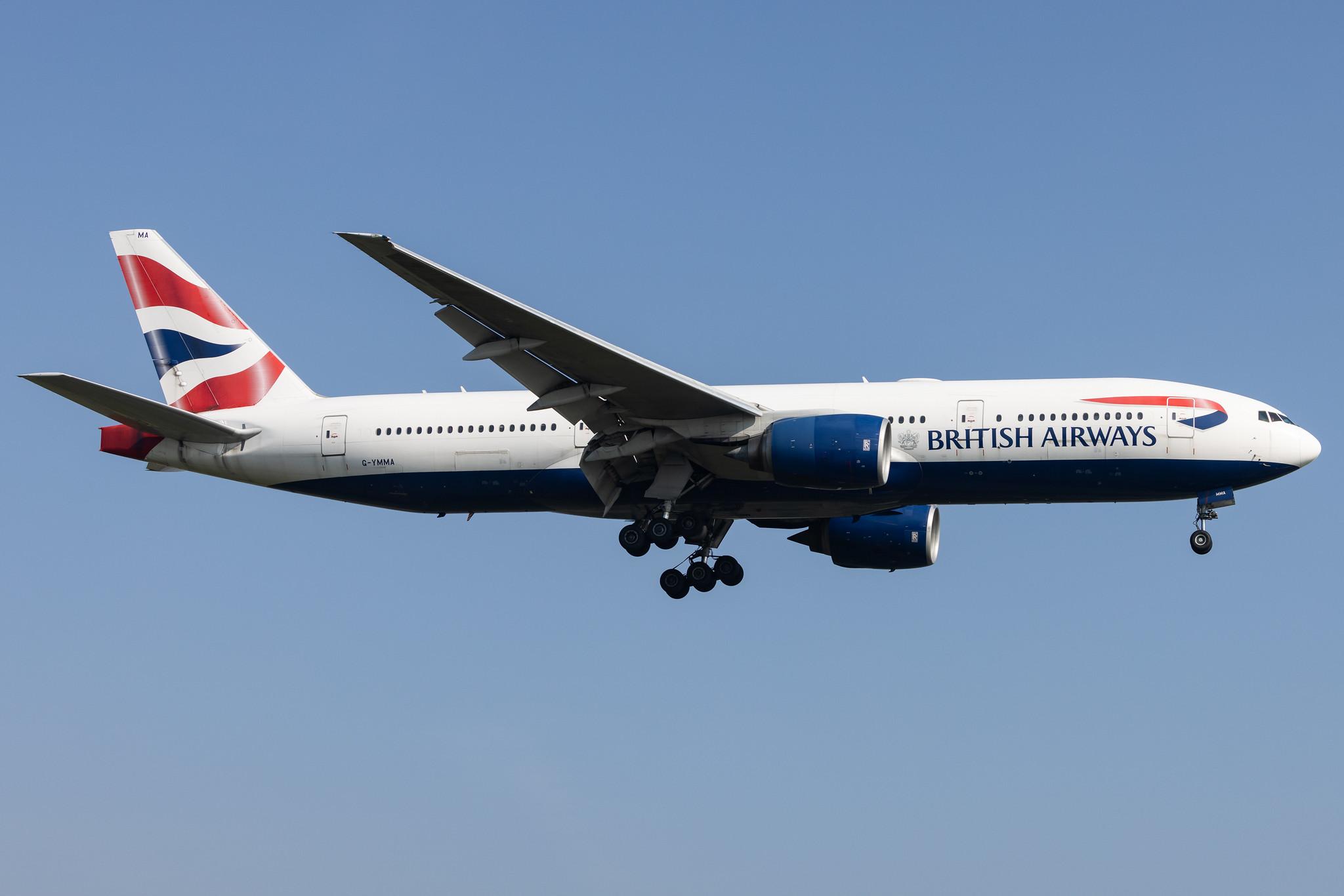 London Heathrow: British Airways (BA / BAW) |  Boeing 777-236(ER) B772 | G-YMMA | MSN 30302