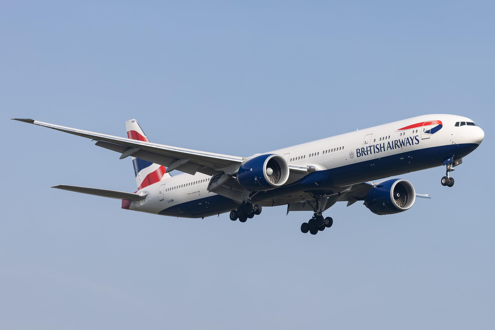 London Heathrow: British Airways (BA / BAW) |  Boeing 777-300(ER) B77W | G-STBM | MSN 66582