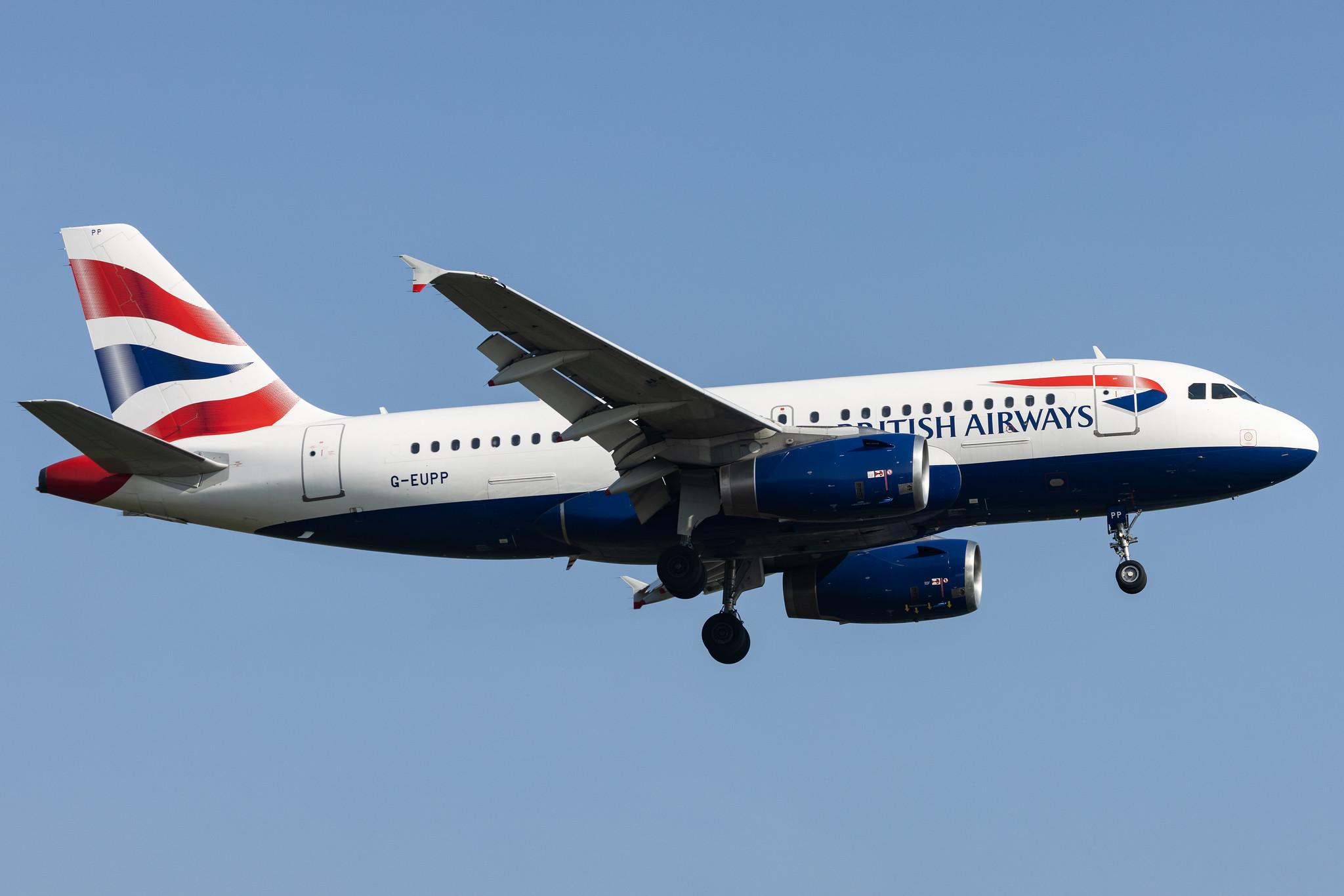 London Heathrow: British Airways (BA / BAW) |  Airbus A319-131 A319 | G-EUPP | MSN 1295