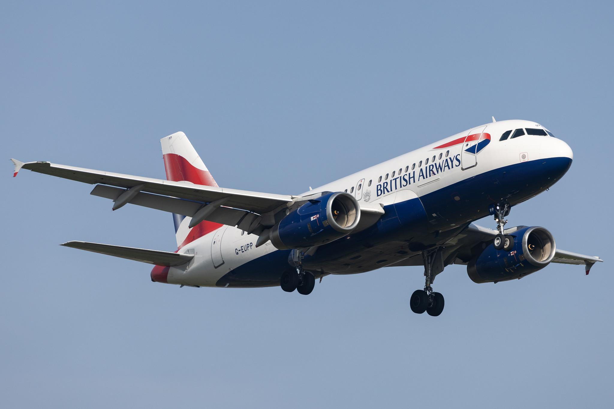 London Heathrow: British Airways (BA / BAW) |  Airbus A319-131 A319 | G-EUPP | MSN 1295