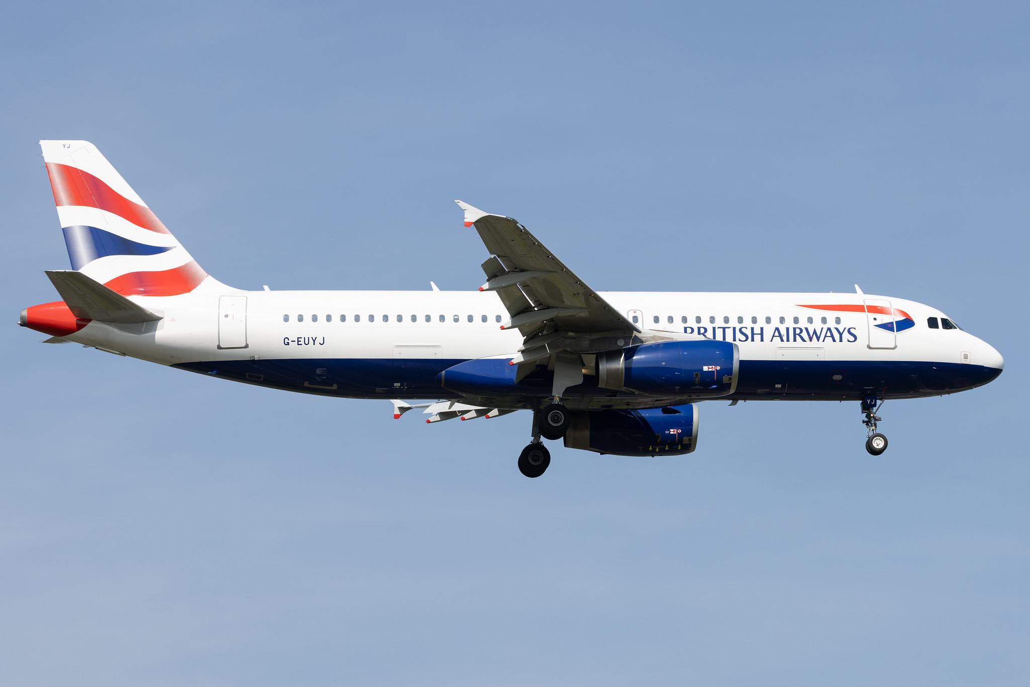 London Heathrow: British Airways (BA / BAW) |  Airbus A320-232 A320 | G-EUYJ | MSN 4464