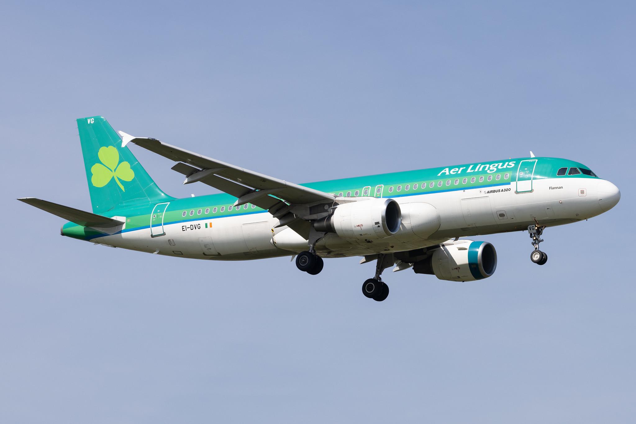 London Heathrow: Aer Lingus (EI / EIN) |  Airbus A320-214 A320 | EI-DVG | MSN 3318