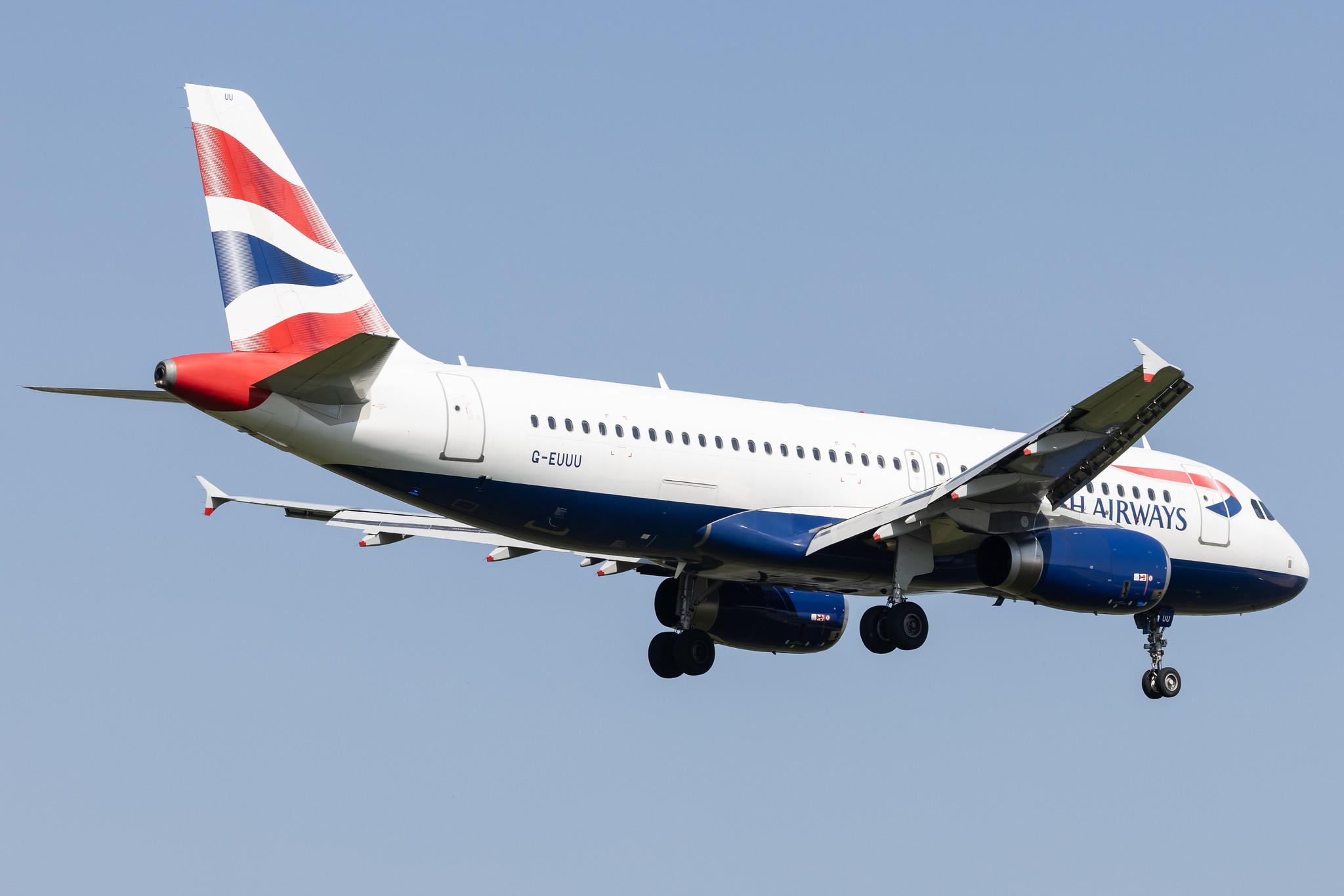 London Heathrow: British Airways (BA / BAW) |  Airbus A320-232 A320 | G-EUUU | MSN 3351