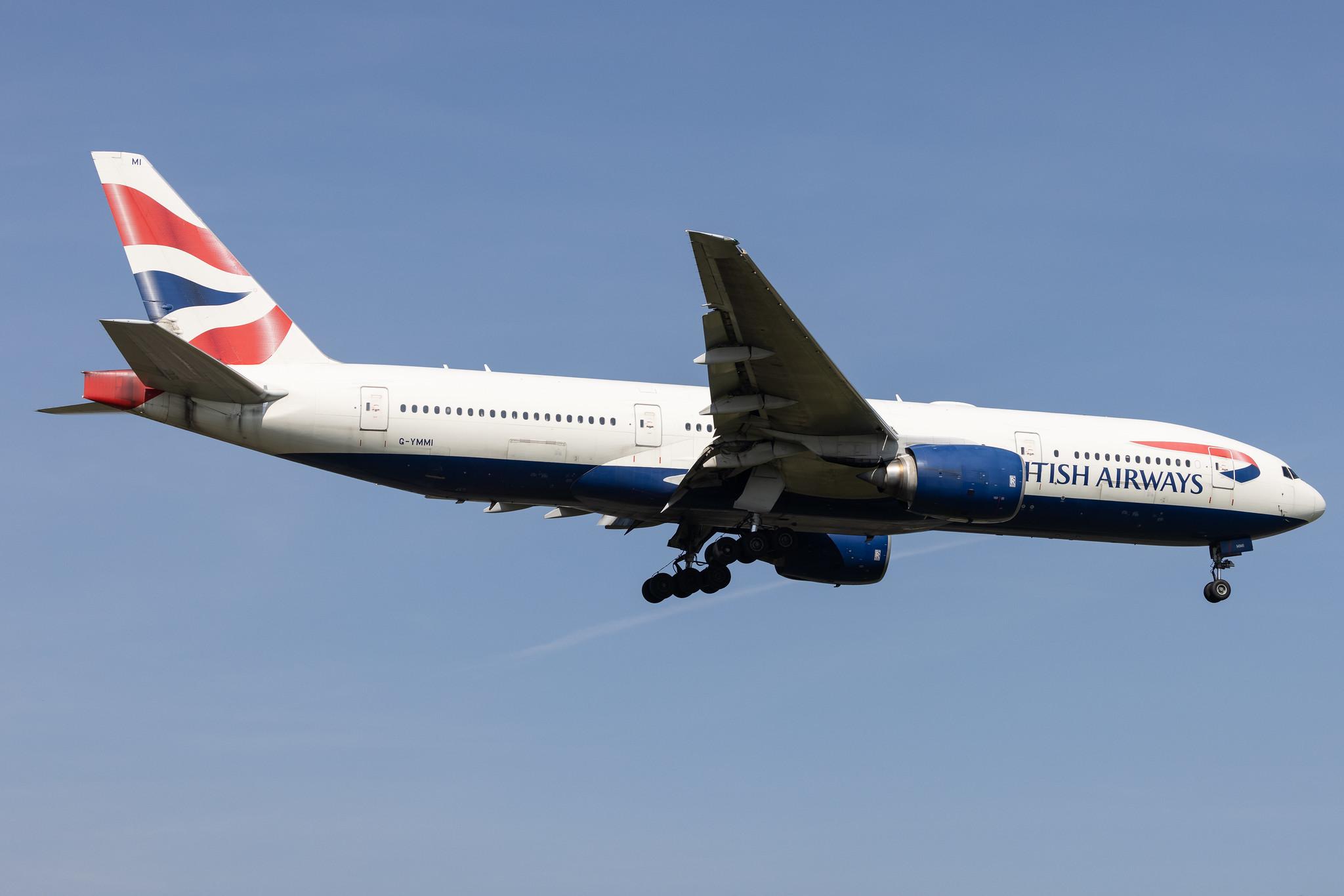 London Heathrow: British Airways (BA / BAW) |  Boeing 777-236(ER) B772 | G-YMMI | MSN 30310