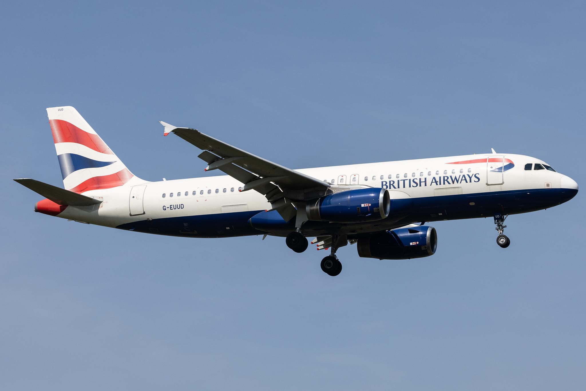 London Heathrow: British Airways (BA / BAW) |  Airbus A320-232 A320 | G-EUUD | MSN 1760