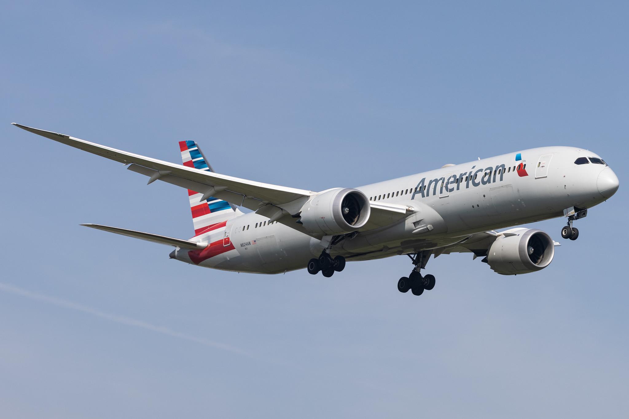 London Heathrow: American Airlines (AA / AAL) |  Boeing 787-9 Dreamliner B789 | N824AN | MSN 40643