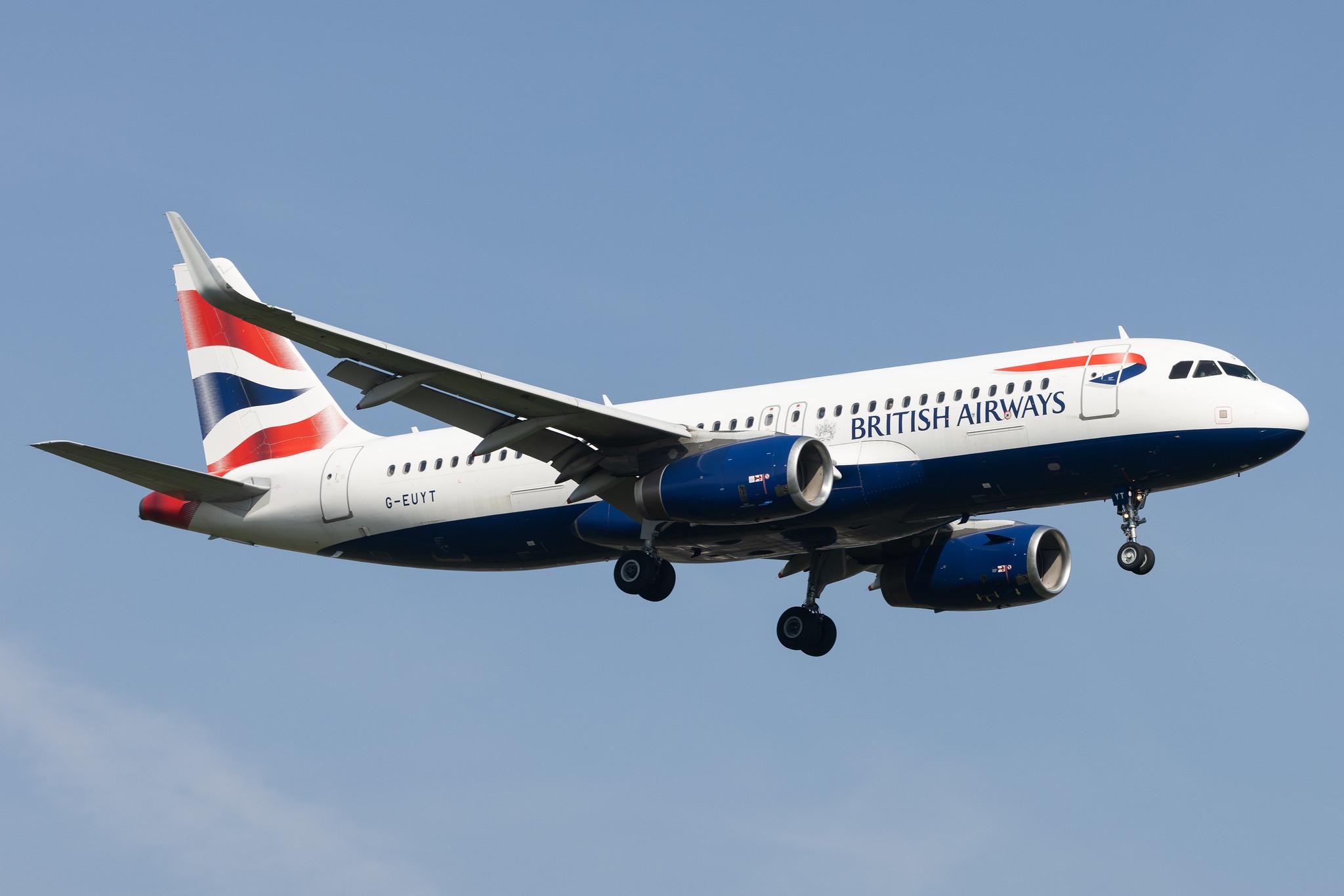 London Heathrow: British Airways (BA / BAW) |  Airbus A320-232 A320 | G-EUYT | MSN 5985