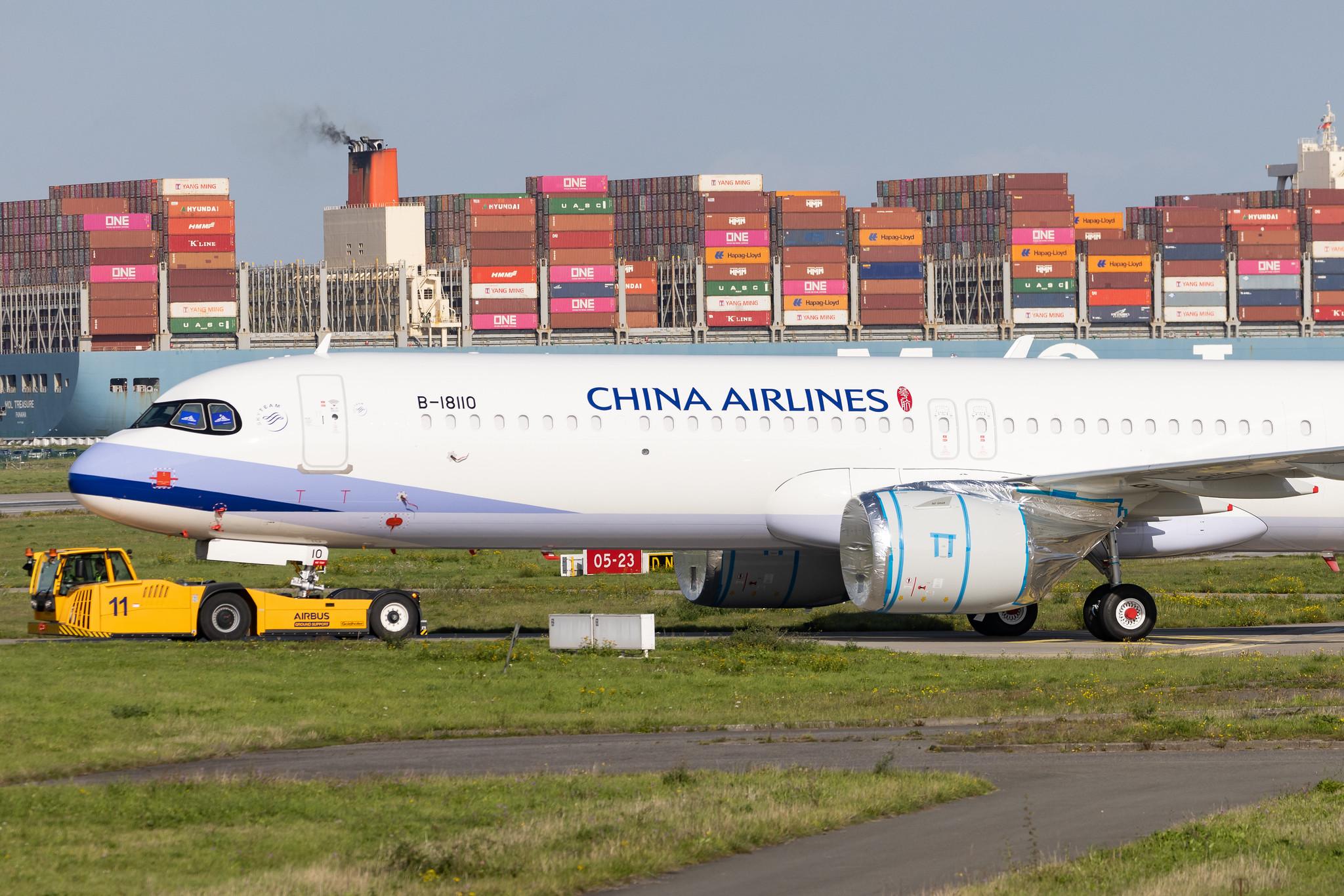 Hamburg Finkenwerder: China Airlines (CI / CAL) | Airbus A321-271NX A21N | D-AYAO | B-18110 | MSN 10939