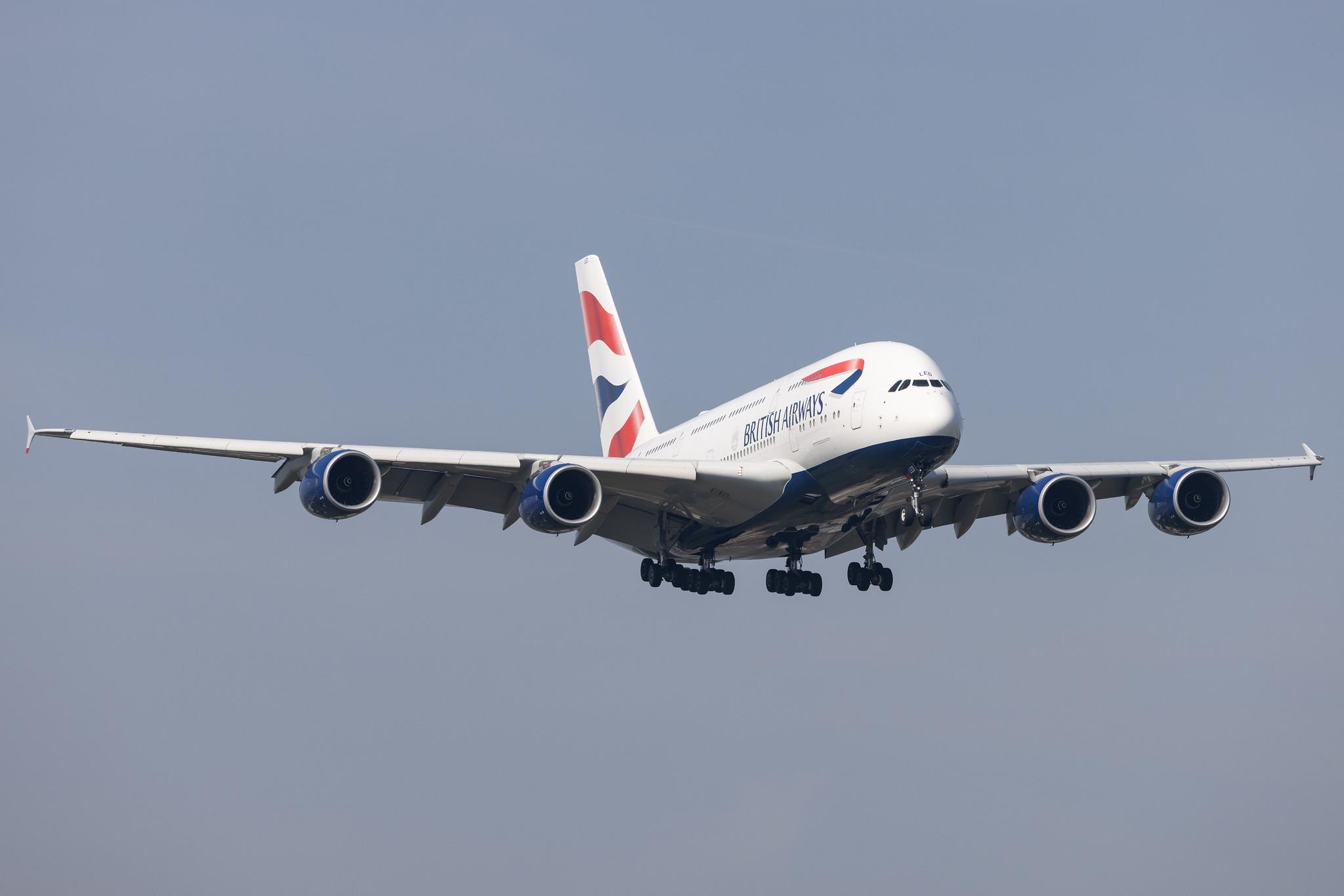 London Heathrow: British Airways (BA / BAW) |  Airbus A380-841 A388 | G-XLED | MSN 144