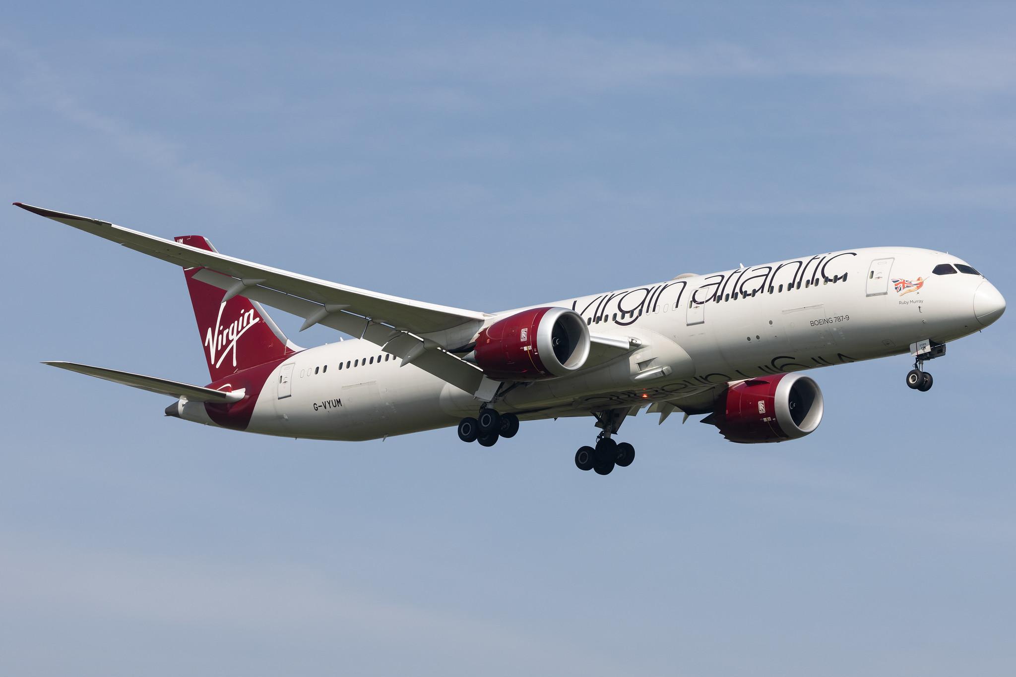 London Heathrow: Virgin Atlantic (VS / VIR) |  Boeing 787-9 Dreamliner B789 | G-VYUM | MSN 37970