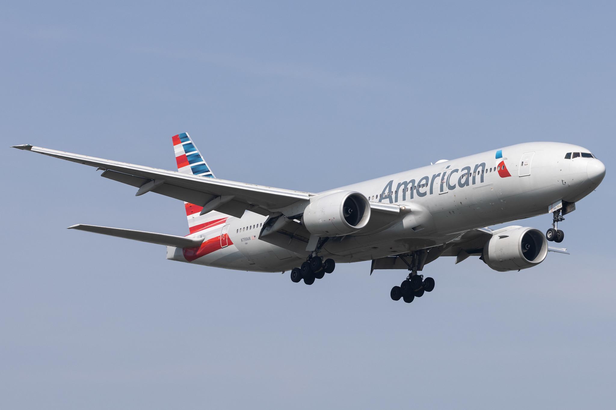 London Heathrow: American Airlines (AA / AAL) |  Boeing 777-223(ER) B772 | N799AN | MSN 30258