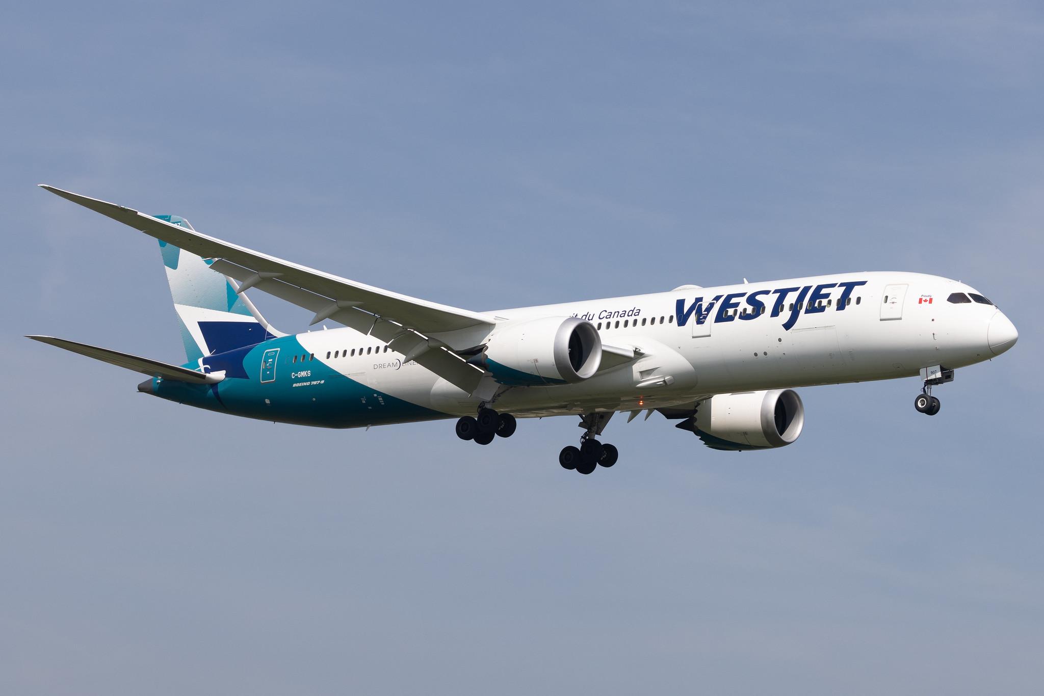 London Heathrow: Westjet (WS / WJA) |  Boeing 787-9 Dreamliner B789 | C-GMKS | MSN 64979