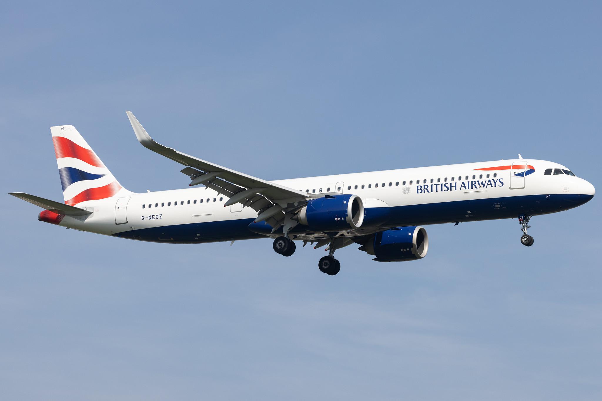 London Heathrow: British Airways (BA / BAW) |  Airbus A321-251NX A21N | G-NEOZ | MSN 9123