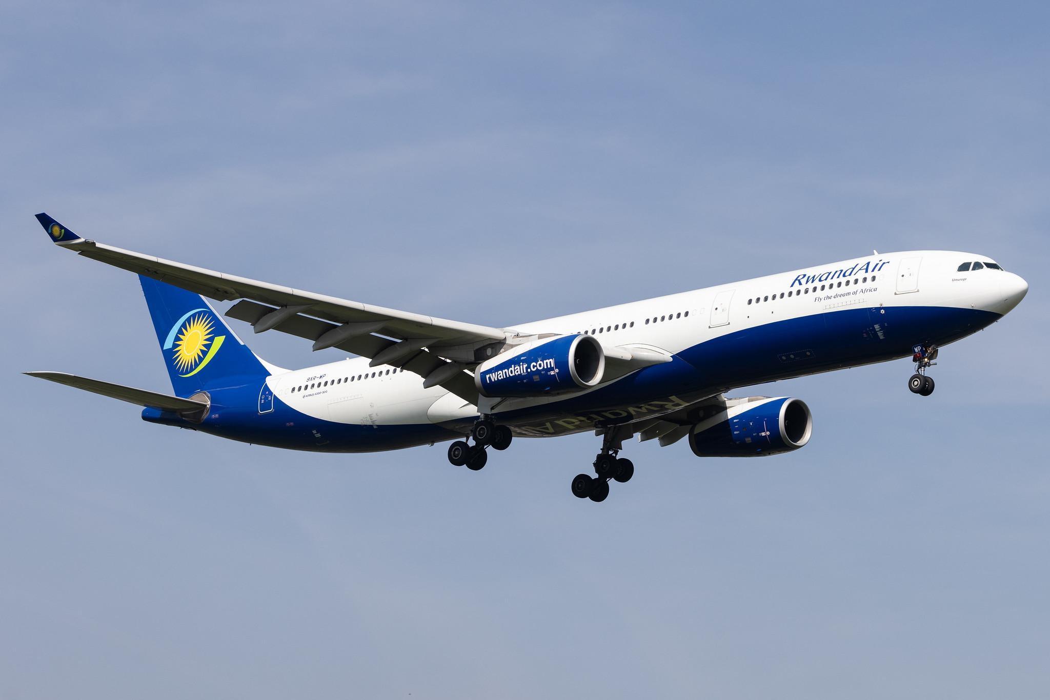 London Heathrow: RwandAir (WB / RWD) |  Airbus A330-343 A333 | 9XR-WP | MSN 1759