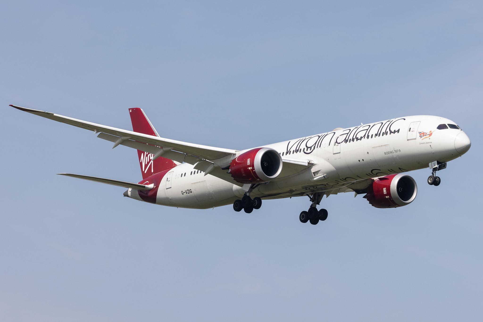 London Heathrow: Virgin Atlantic (VS / VIR) |  Boeing 787-9 Dreamliner B789 | G-VZIG | MSN 37969