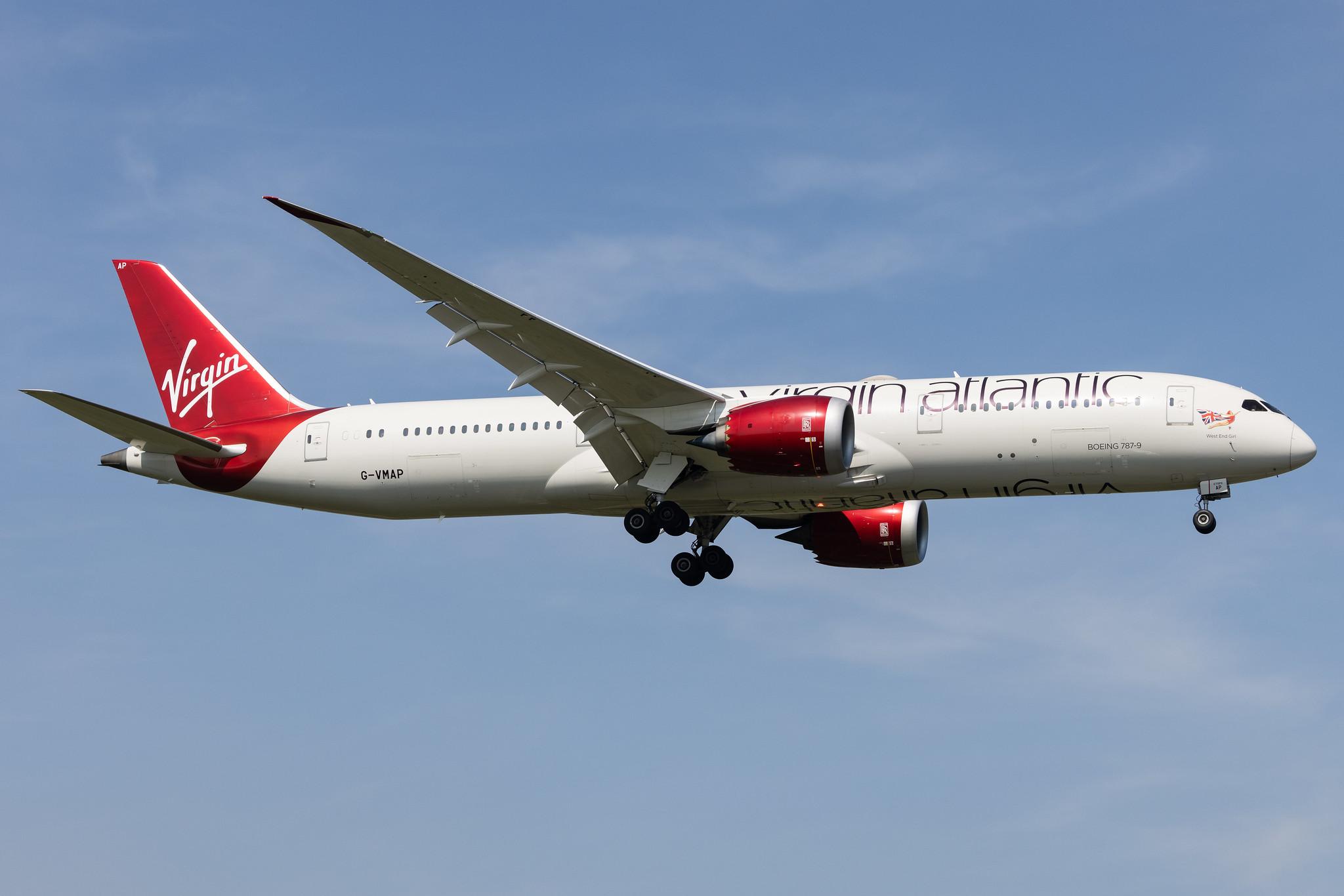 London Heathrow: Virgin Atlantic (VS / VIR) |  Boeing 787-9 Dreamliner B789 | G-VMAP | MSN 38047