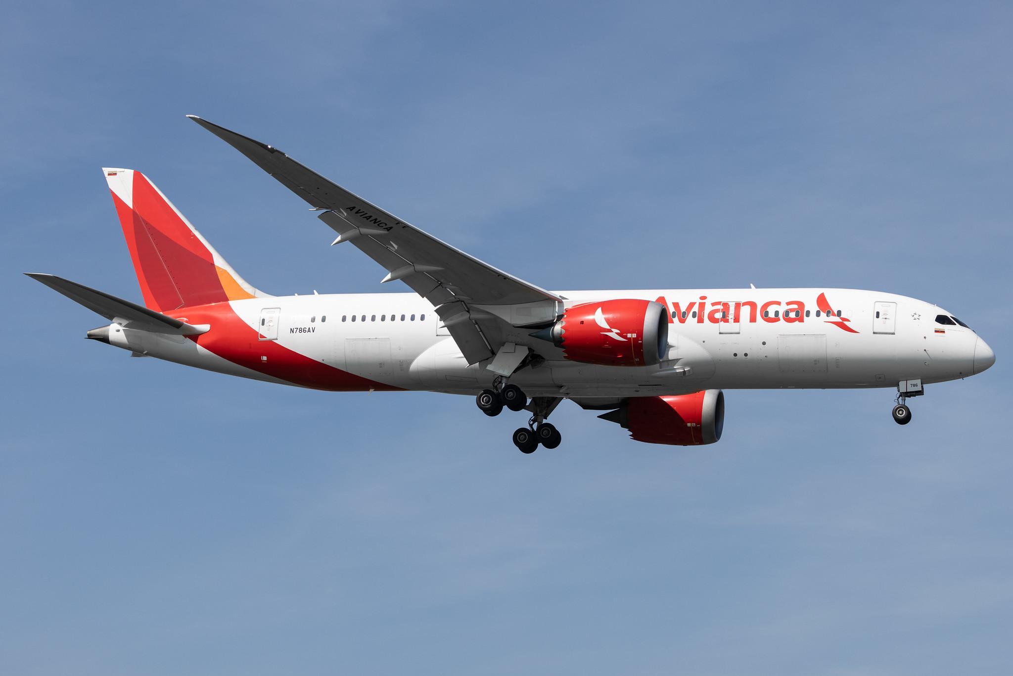 London Heathrow: Avianca (AV / AVA) |  Boeing 787-8 Dreamliner B788 | N786AV | MSN 37508