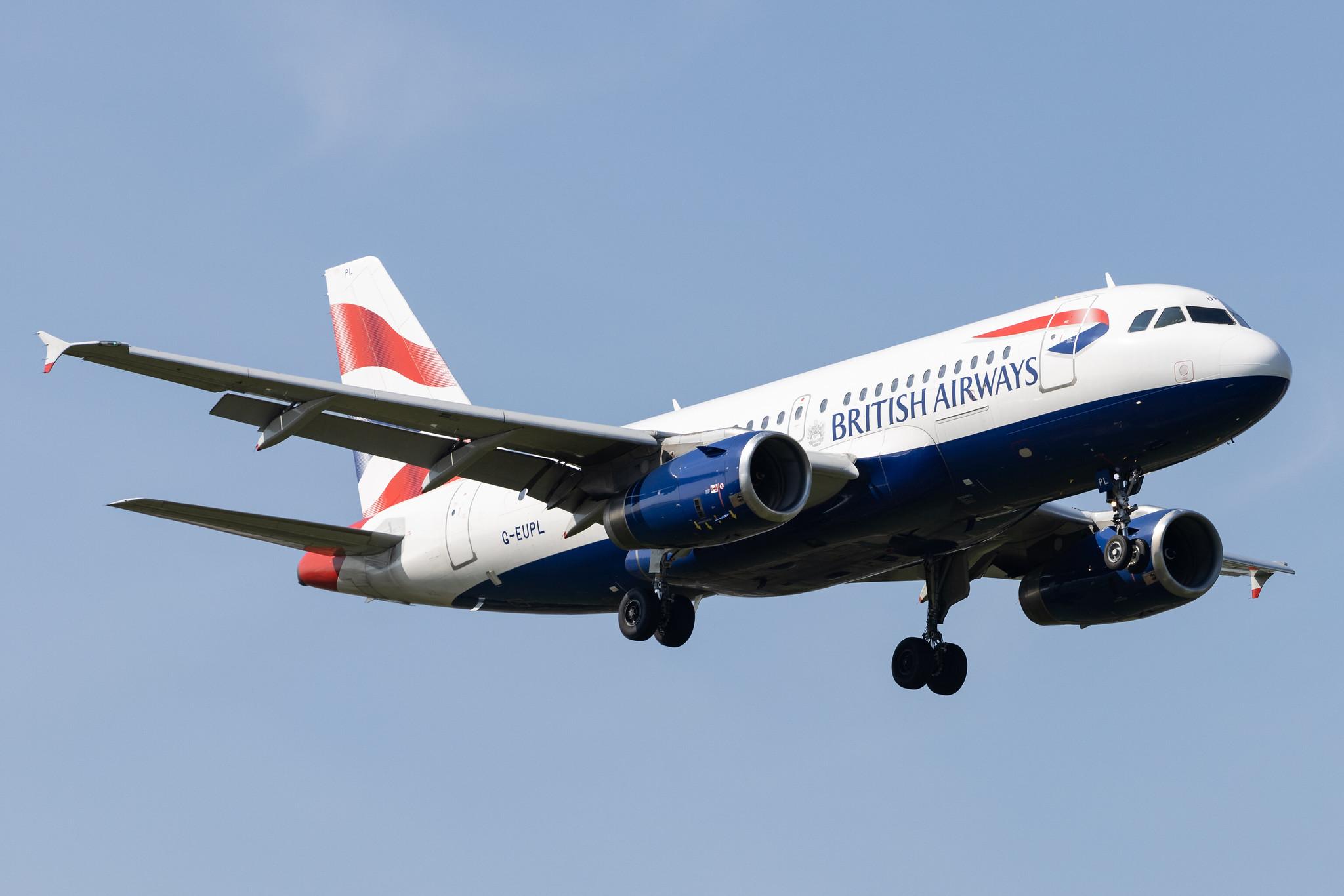London Heathrow: British Airways (BA / BAW) |  Airbus A319-131 A319 | G-EUPL | MSN 1239