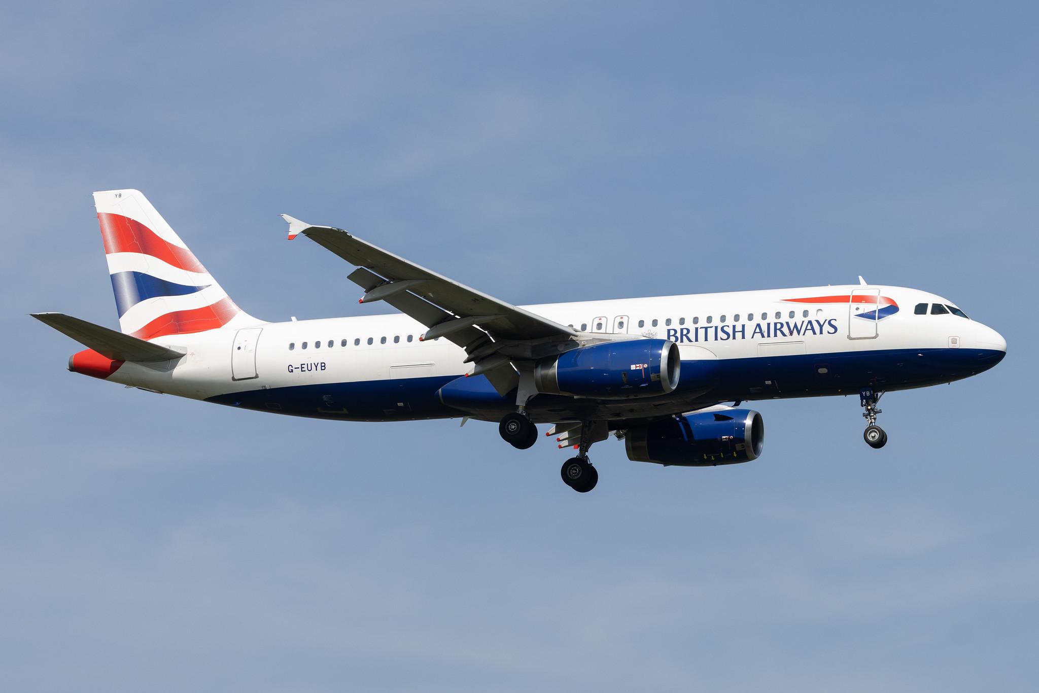 London Heathrow: British Airways (BA / BAW) |  Airbus A320-232 A320 | G-EUYB | MSN 3703
