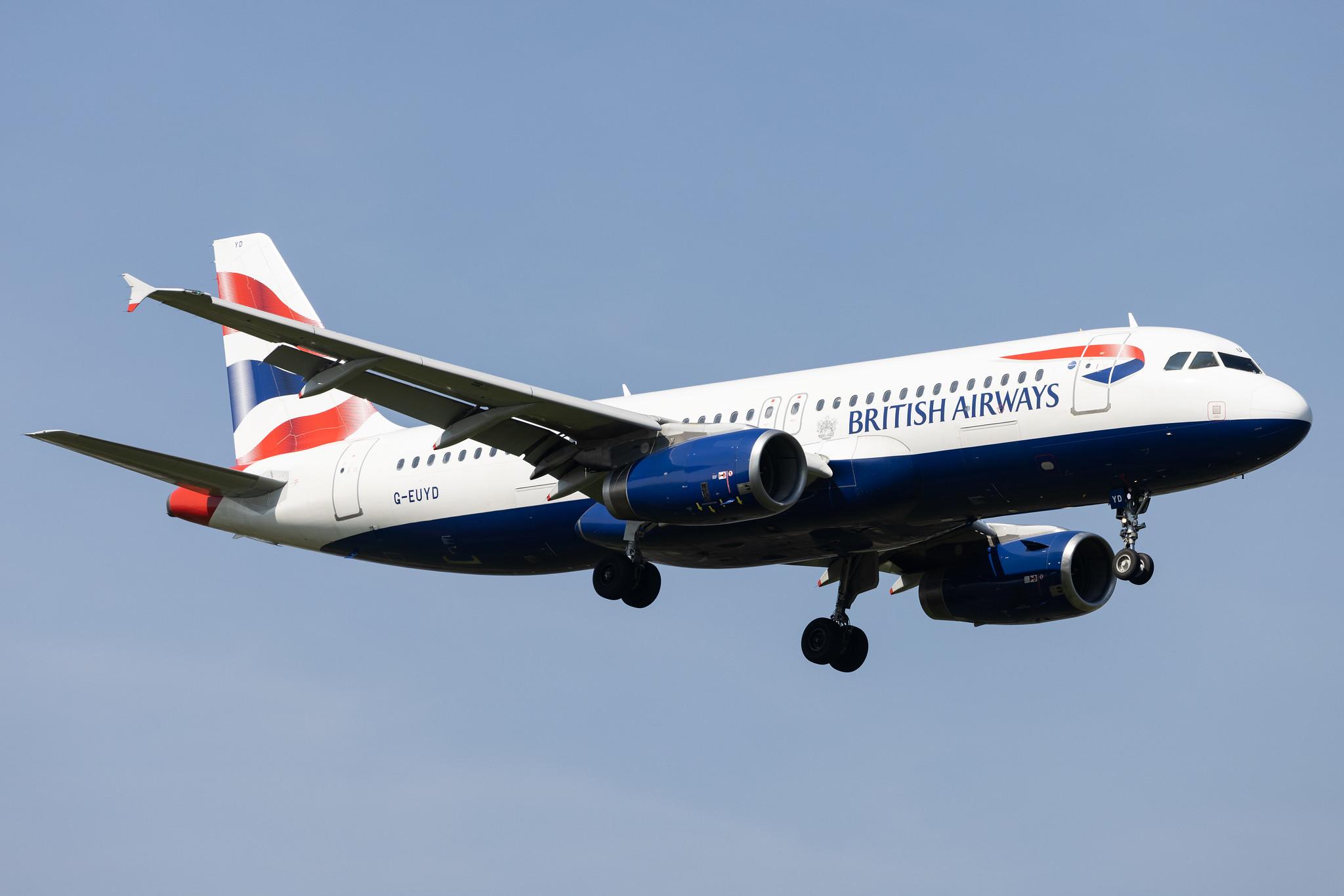 London Heathrow: British Airways (BA / BAW) |  Airbus A320-232 A320 | G-EUYD | MSN 3726