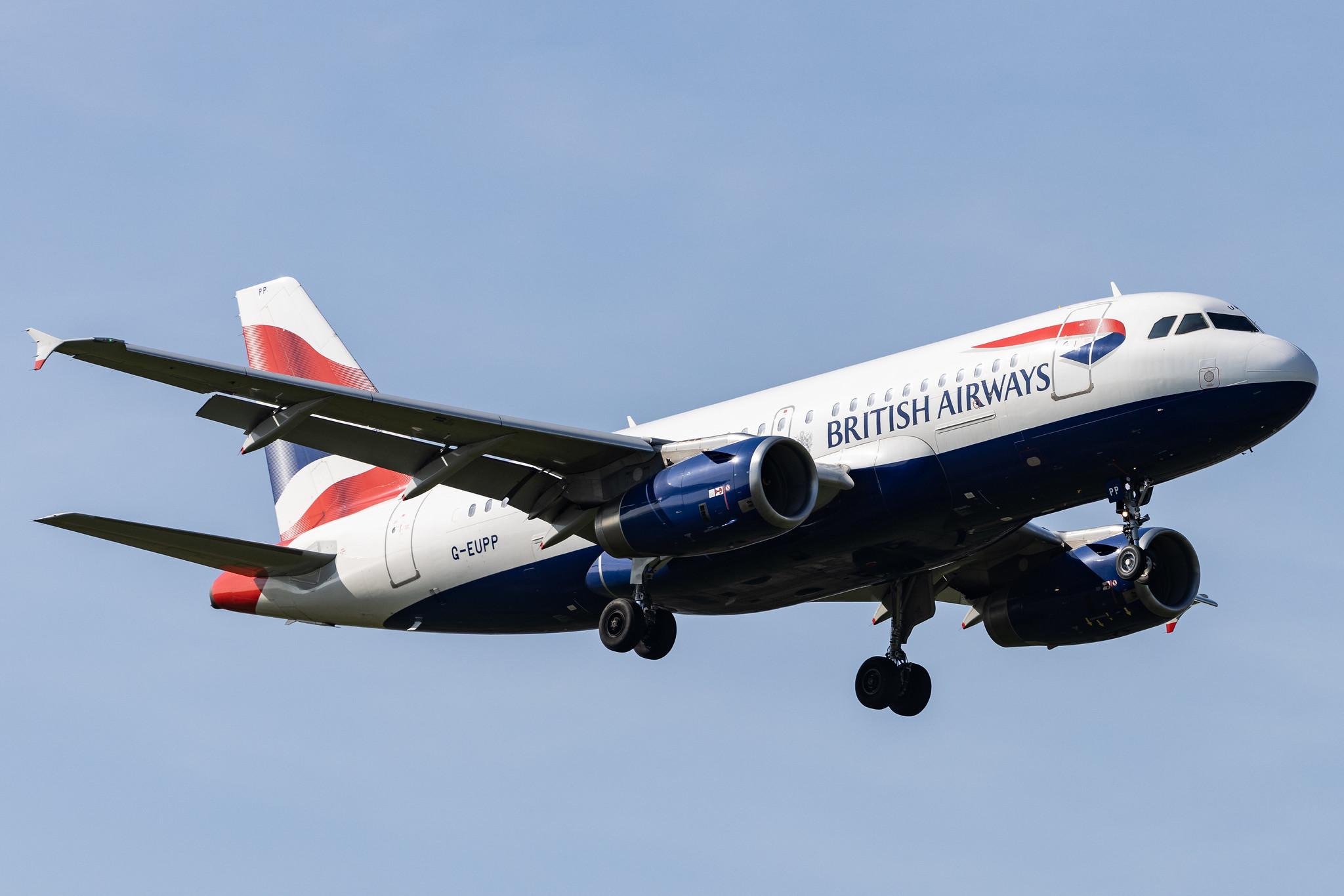 London Heathrow: British Airways (BA / BAW) |  Airbus A319-131 A319 | G-EUPP | MSN 1295