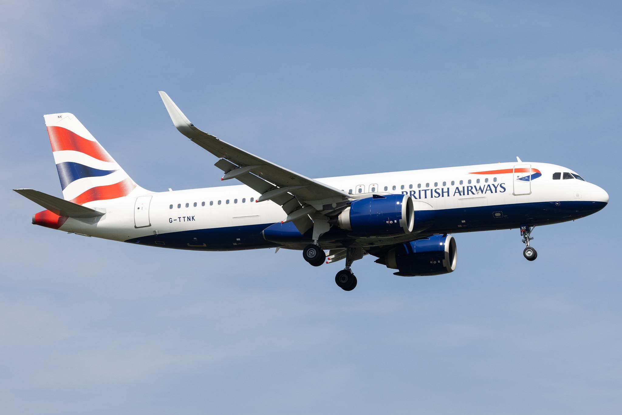 London Heathrow: British Airways (BA / BAW) |  Airbus A320-251N A20N | G-TTNK | MSN 9551