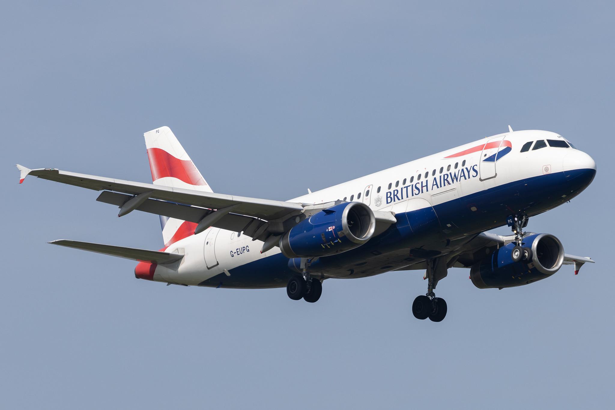 London Heathrow: British Airways (BA / BAW) |  Airbus A319-131 A319 | G-EUPG | MSN 1222