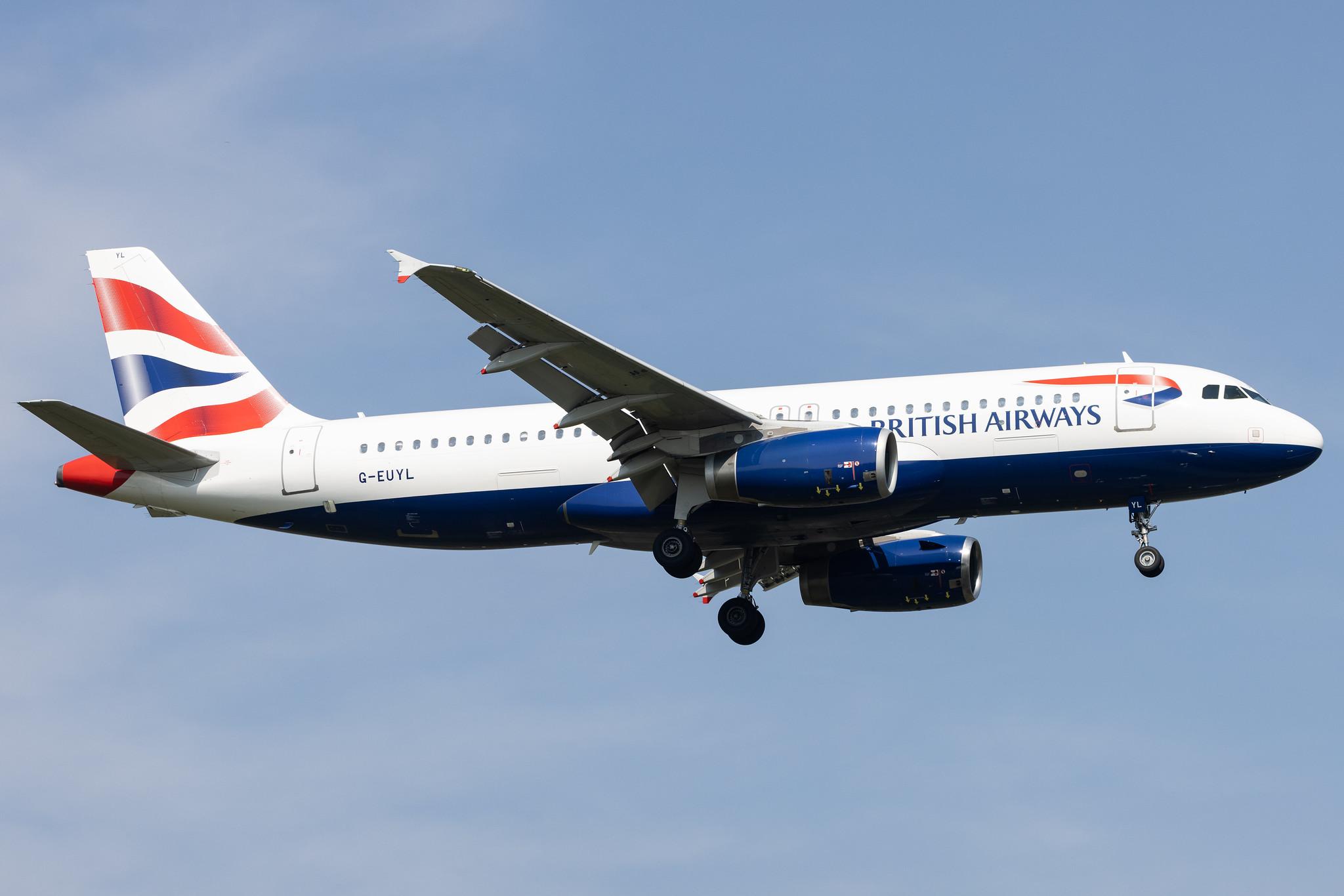 London Heathrow: British Airways (BA / BAW) |  Airbus A320-232 A320 | G-EUYL | MSN 4725