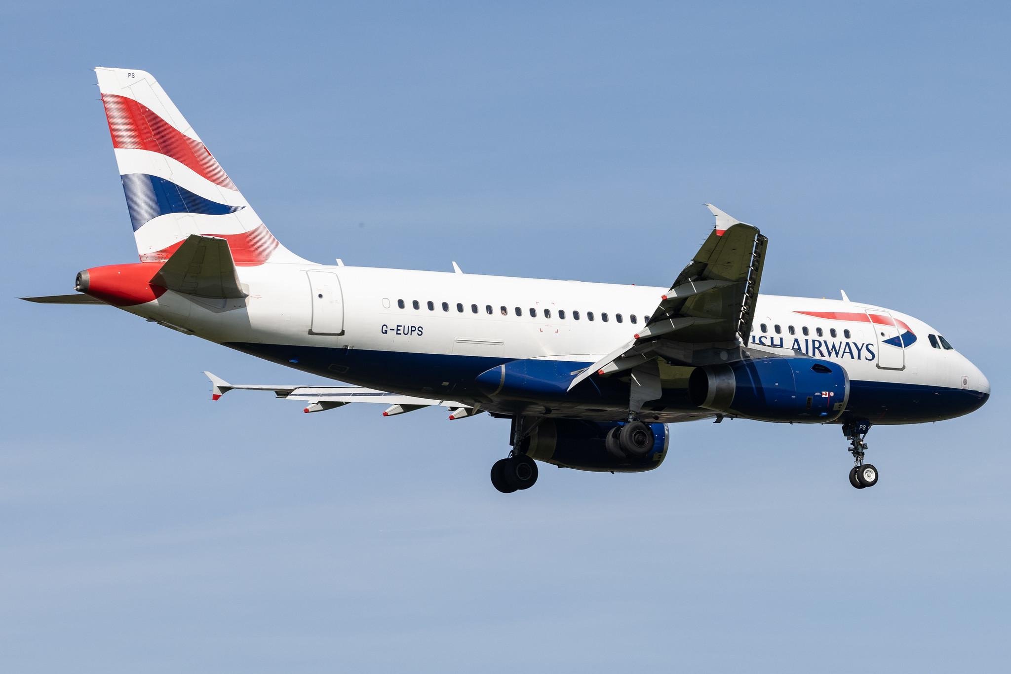 London Heathrow: British Airways (BA / BAW) |  Airbus A319-131 A319 | G-EUPS | MSN 1338