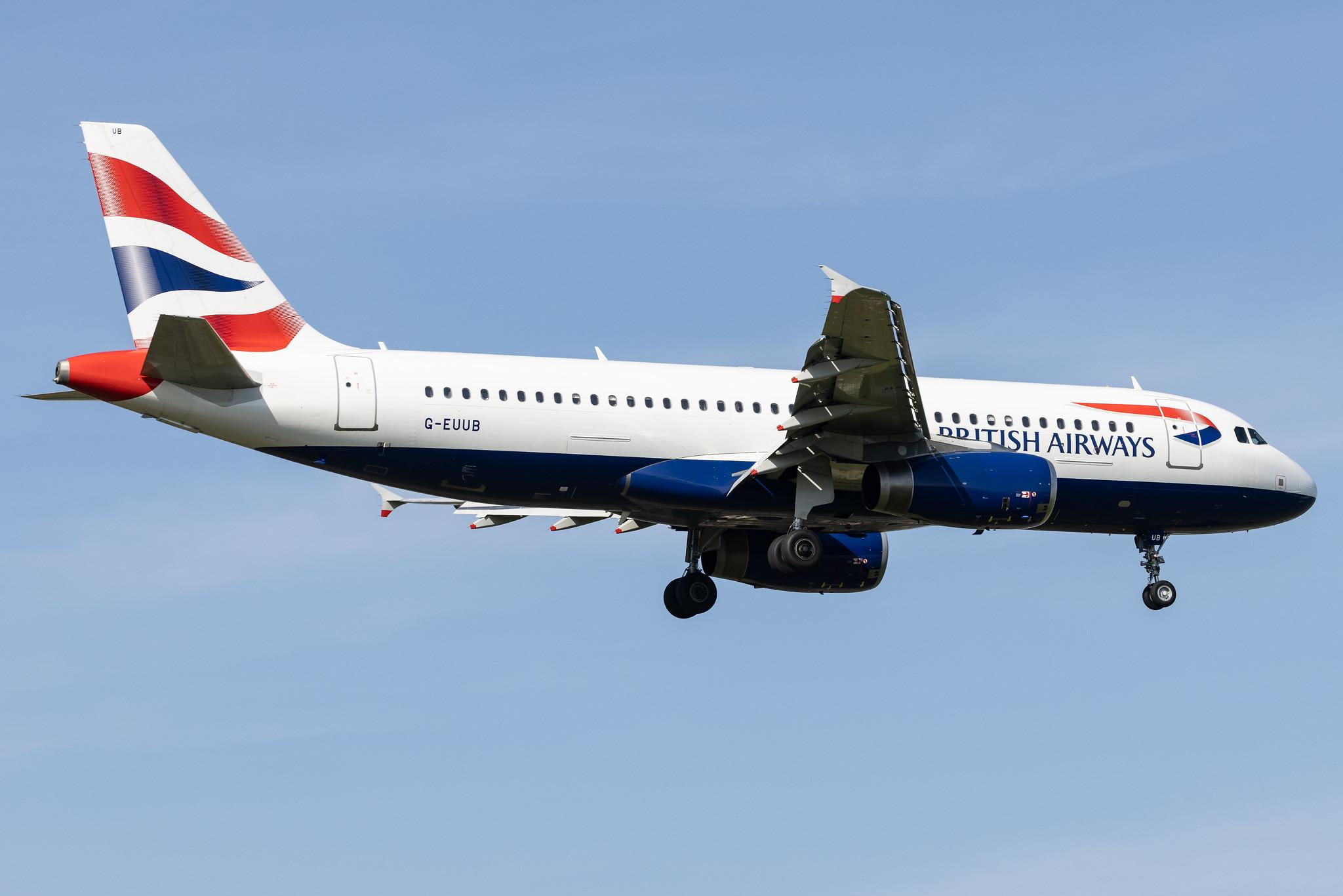 London Heathrow: British Airways (BA / BAW) |  Airbus A320-232 A320 | G-EUUB | MSN 1689