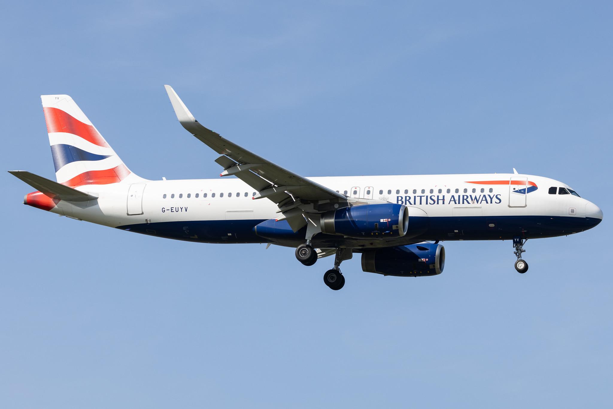 London Heathrow: British Airways (BA / BAW) |  Airbus A320-232 A320 | G-EUYV | MSN 6091