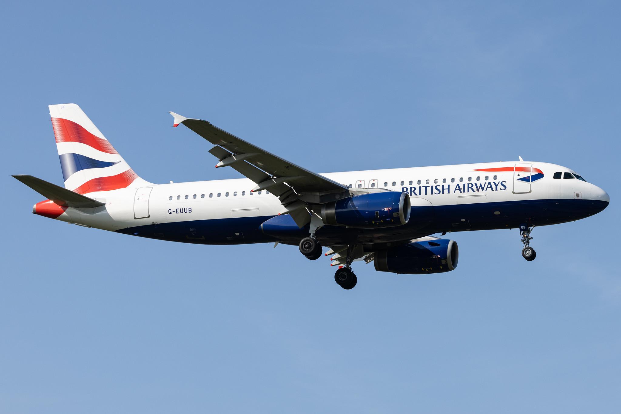 London Heathrow: British Airways (BA / BAW) |  Airbus A320-232 A320 | G-EUUB | MSN 1689