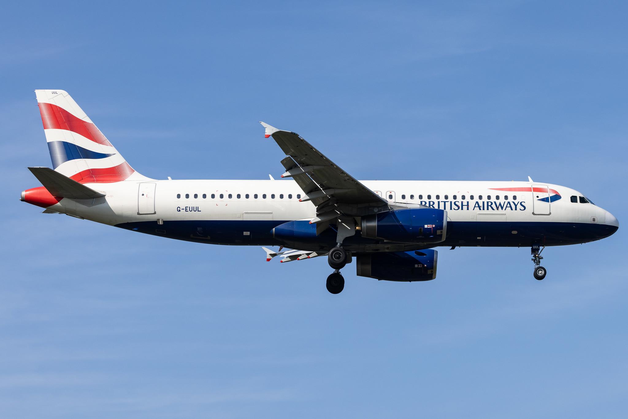 London Heathrow: British Airways (BA / BAW) |  Airbus A320-232 A320 | G-EUUL | MSN 1708