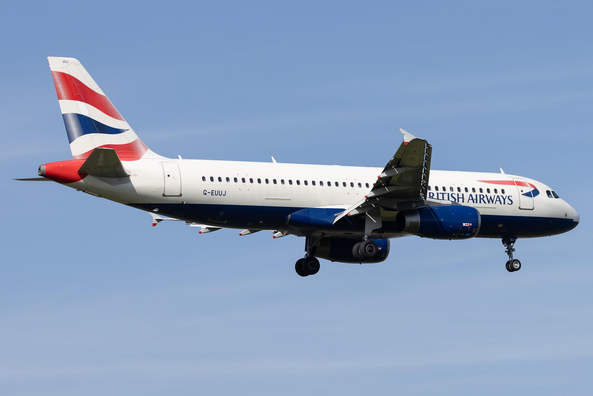 London Heathrow: British Airways (BA / BAW) |  Airbus A320-232 A320 | G-EUUJ | MSN 1883