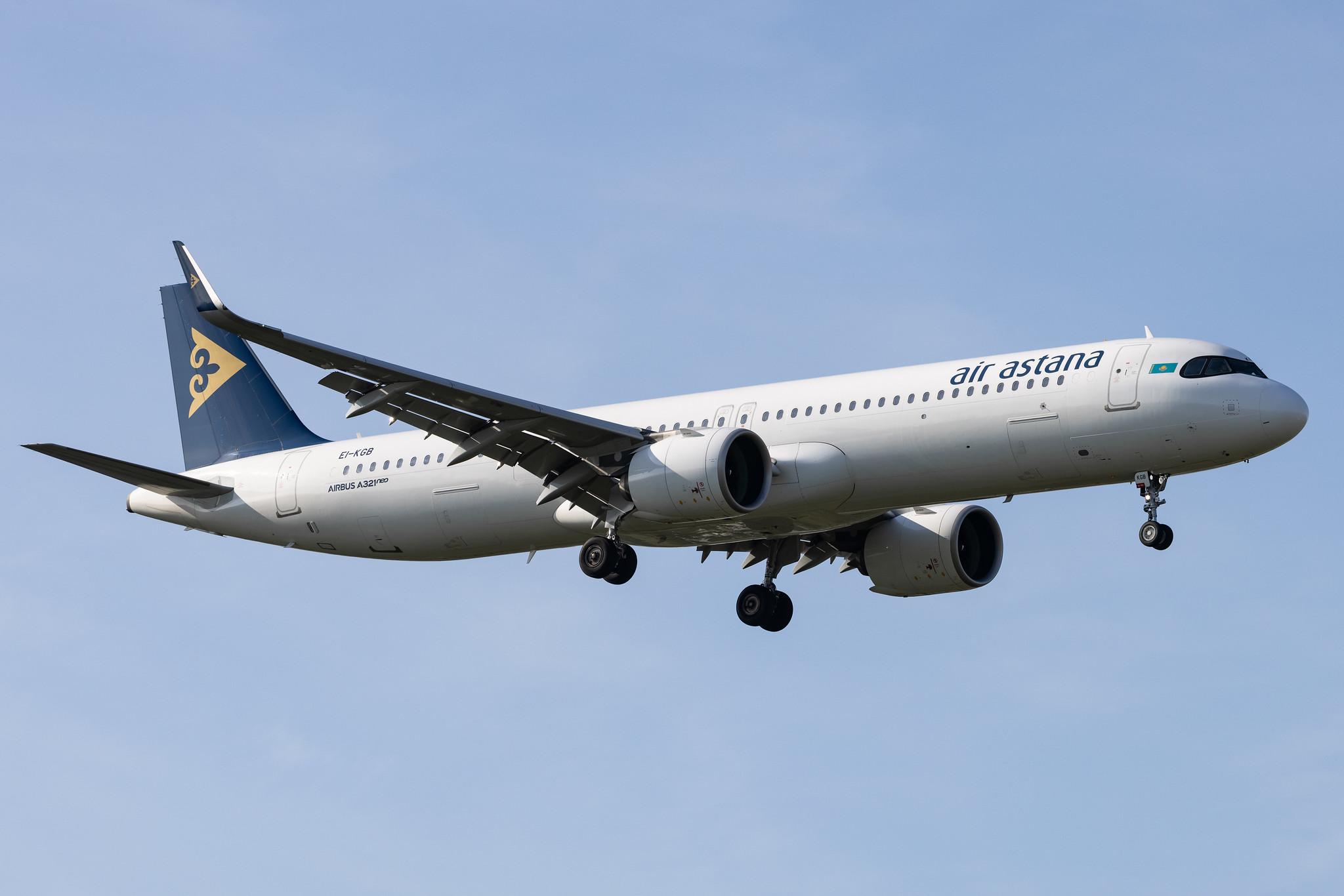 London Heathrow: Air Astana (KC / KZR) |  Airbus A321-271NX A21N | EI-KGB | MSN 08980
