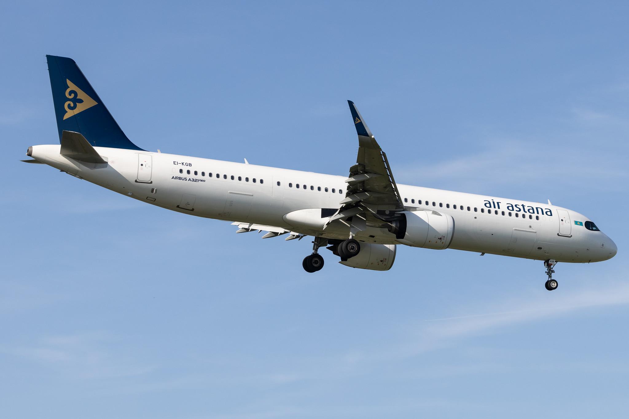 London Heathrow: Air Astana (KC / KZR) |  Airbus A321-271NX A21N | EI-KGB | MSN 08980