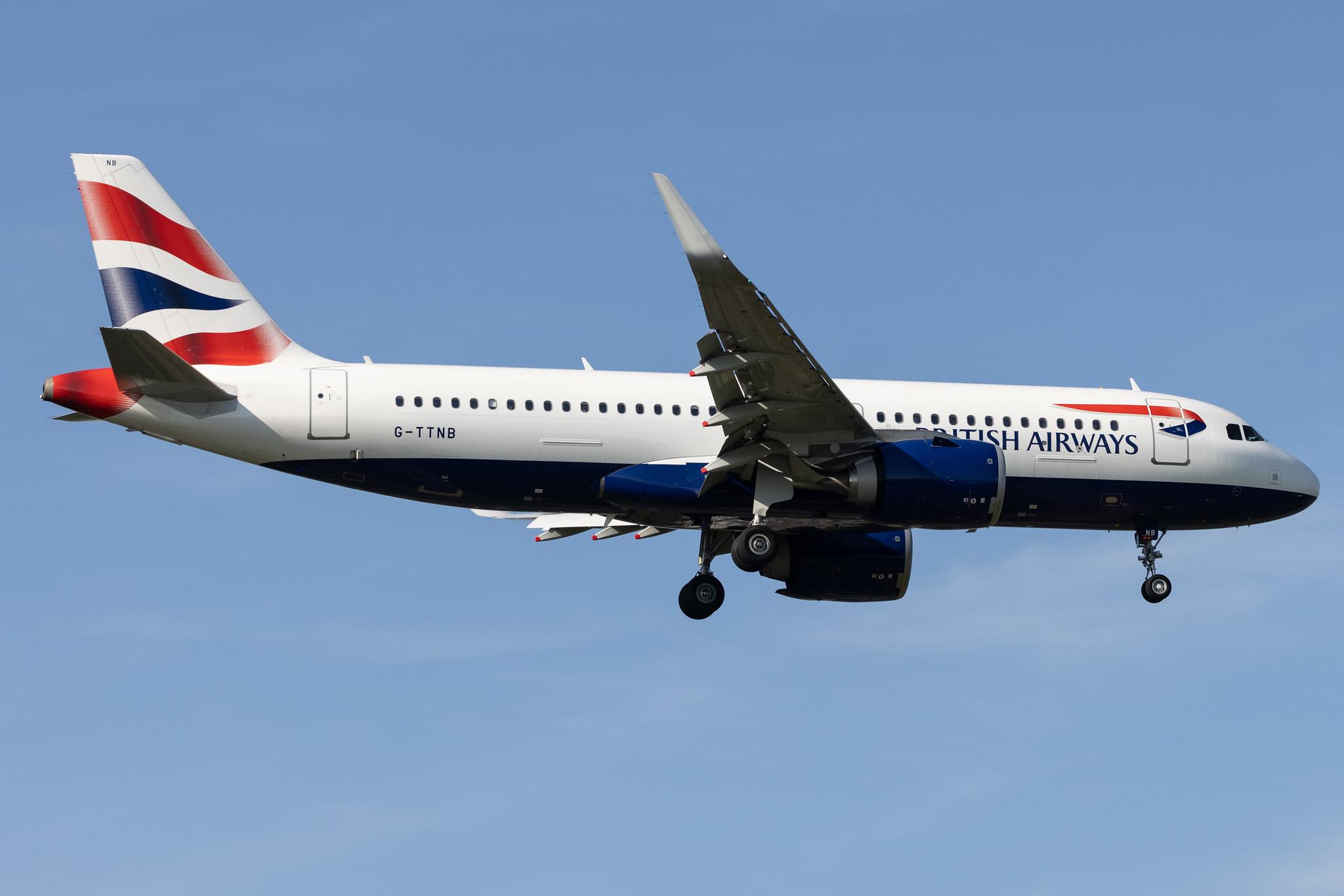 London Heathrow: British Airways (BA / BAW) |  Airbus A320-251N A20N | G-TTNB | MSN 8139
