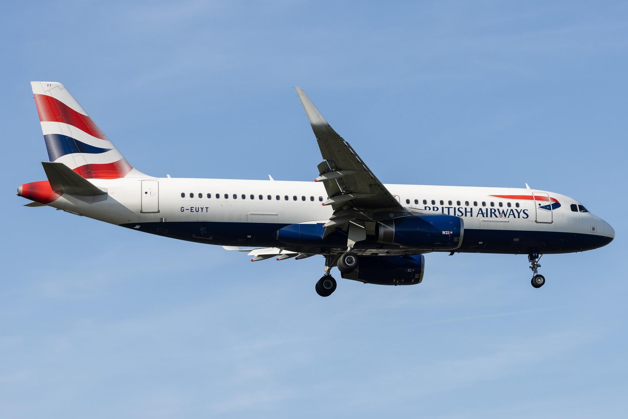 London Heathrow: British Airways (BA / BAW) |  Airbus A320-232 A320 | G-EUYT | MSN 5985