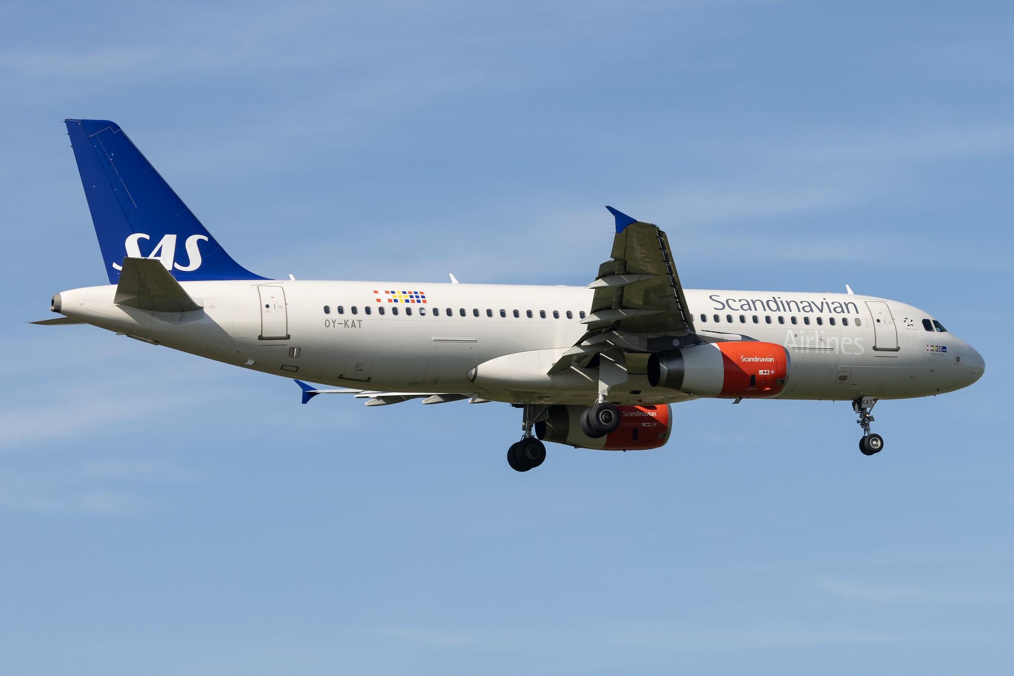 London Heathrow: SAS (SK / SAS) |  Airbus A320-232 A320 | OY-KAT | MSN 3192