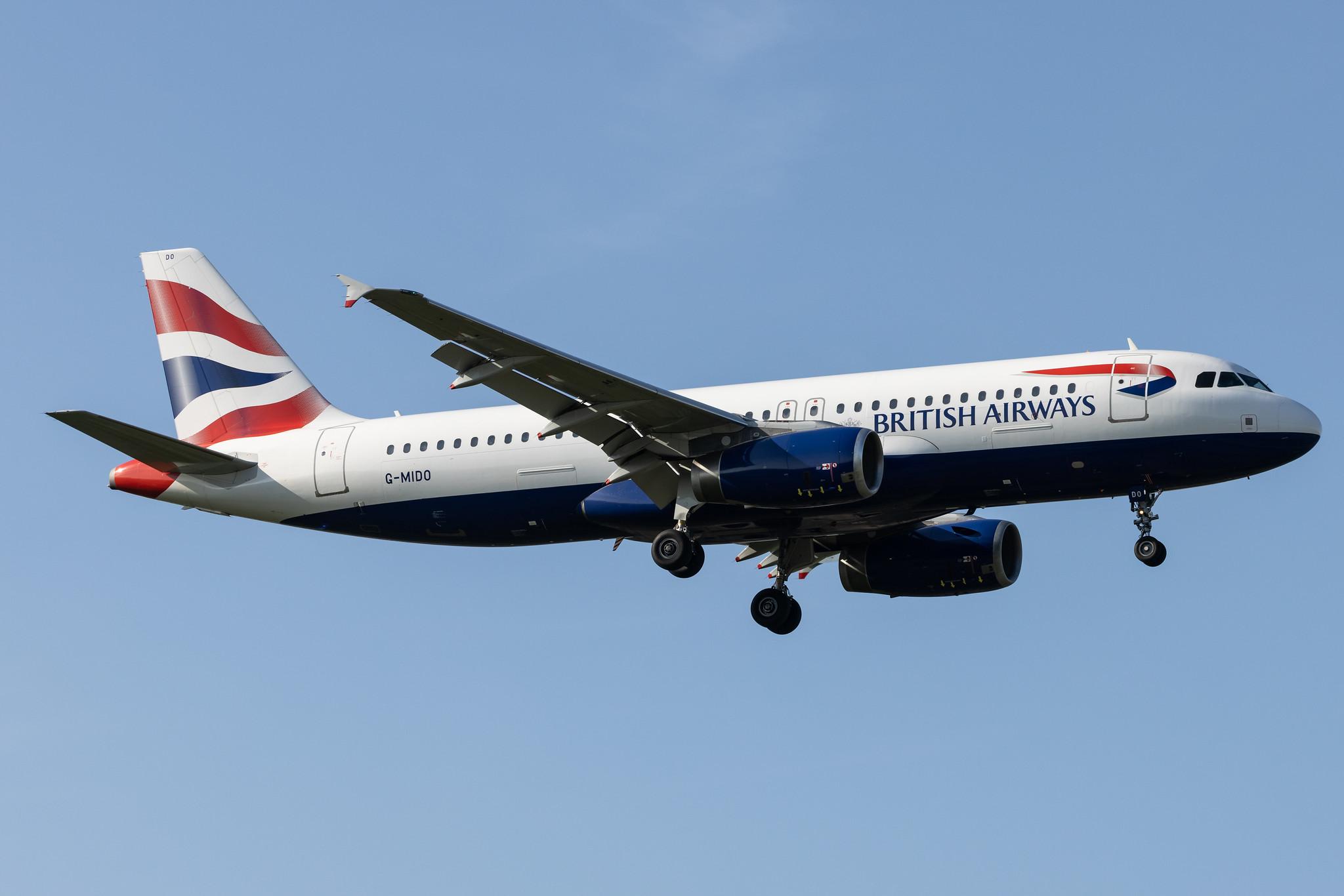 London Heathrow: British Airways (BA / BAW) |  Airbus A320-232 A320 | G-MIDO | MSN 1987