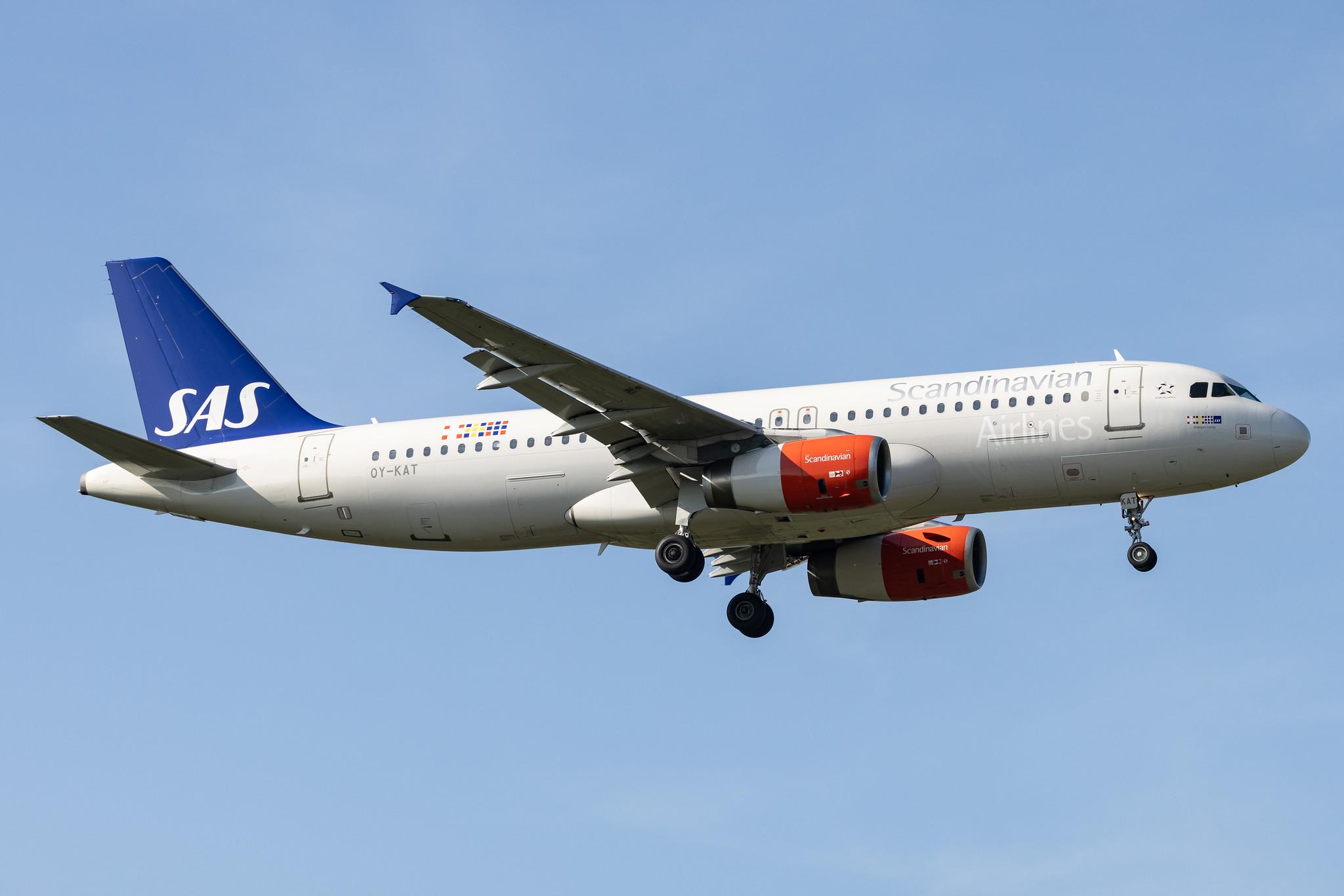 London Heathrow: SAS (SK / SAS) |  Airbus A320-232 A320 | OY-KAT | MSN 3192