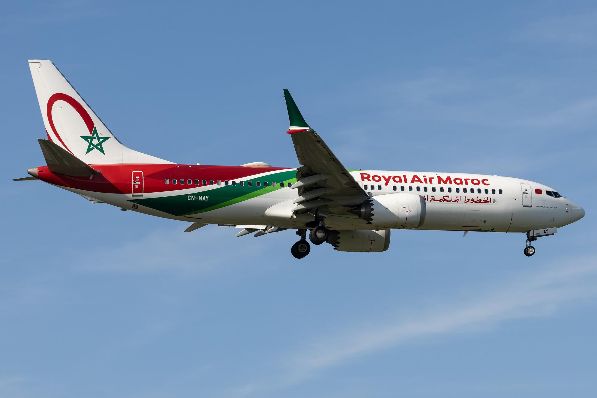 London Heathrow: Royal Air Maroc (AT / RAM) |  Boeing 737 MAX 8 B38M | CN-MAY | MSN 60011