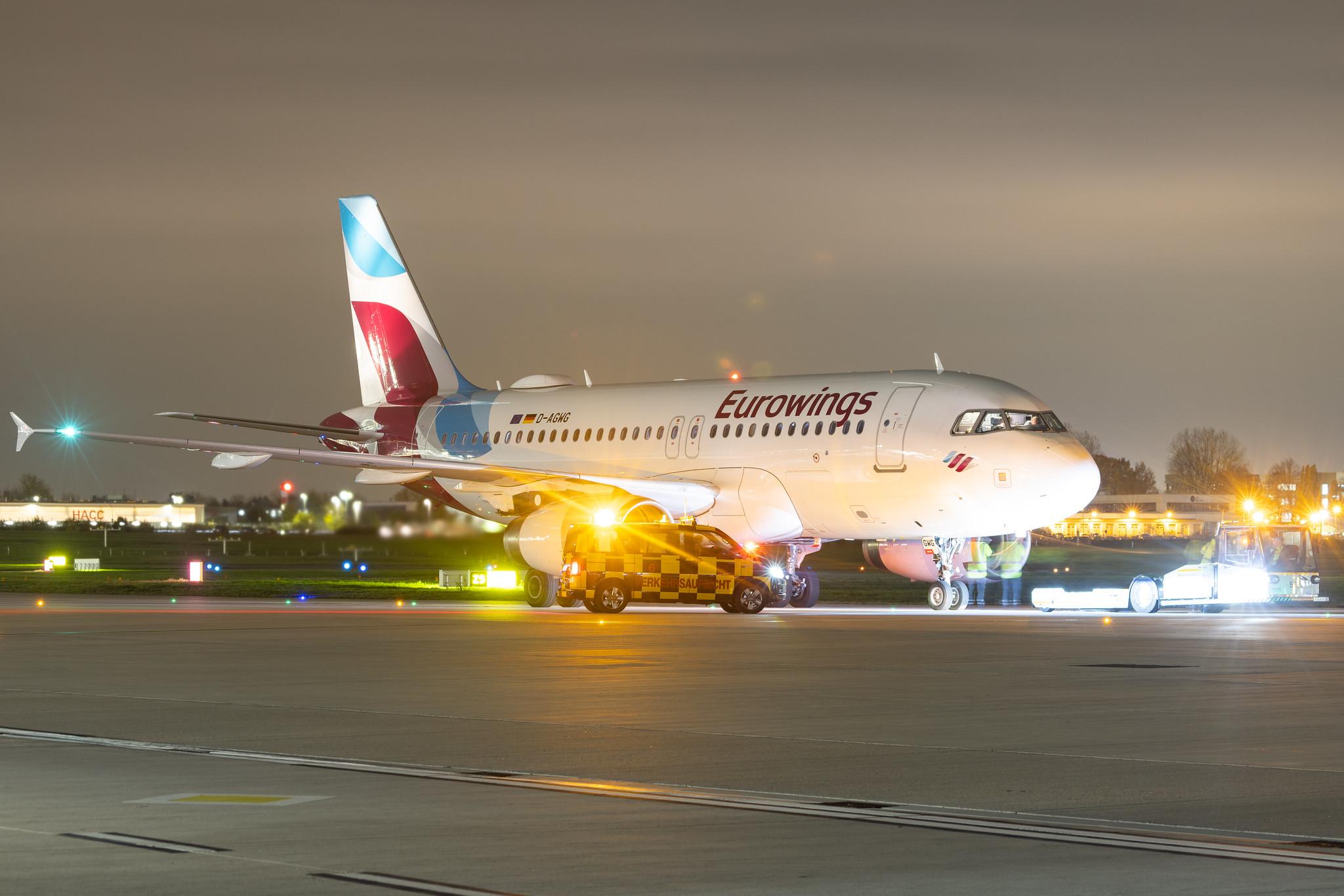 Hamburg Airport: Eurowings (EW / EWG) | Airbus A319-132 A319 | D-AGWG | MSN 3193