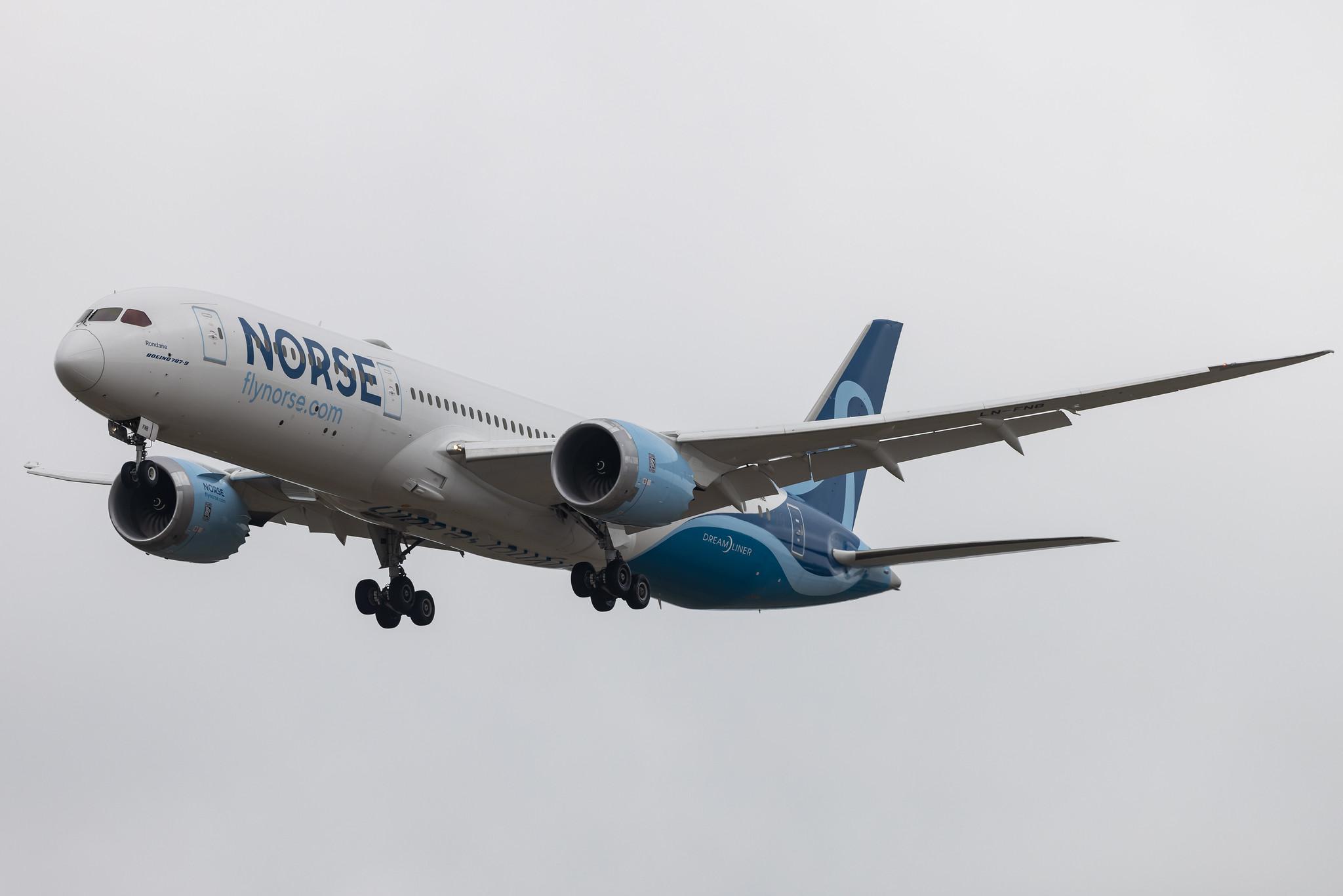 Flughafen Berlin Brandenburg: Norse Atlantic Airways (N0 / NBT) | Boeing 787-9 Dreamliner B789 | LN-FNB | MSN 63346