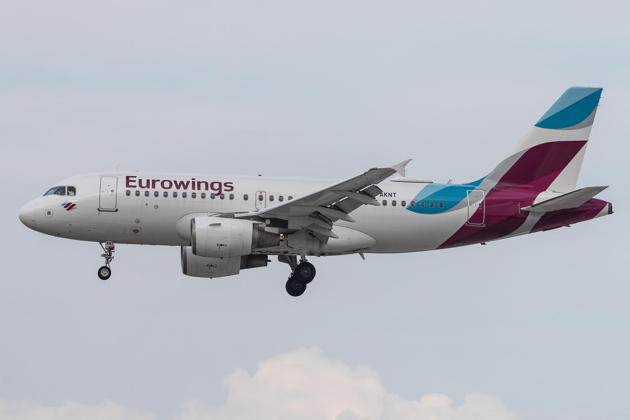 Hamburg Airport: Eurowings (EW / EWG) | Airbus A319-112 A319 | D-AKNT | MSN 2607